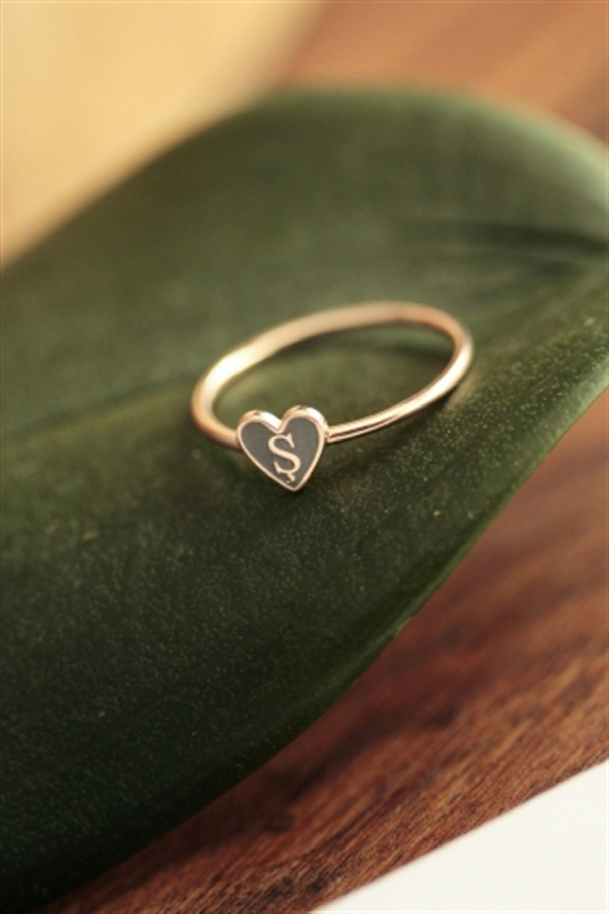 Minimal Harf Yüzük