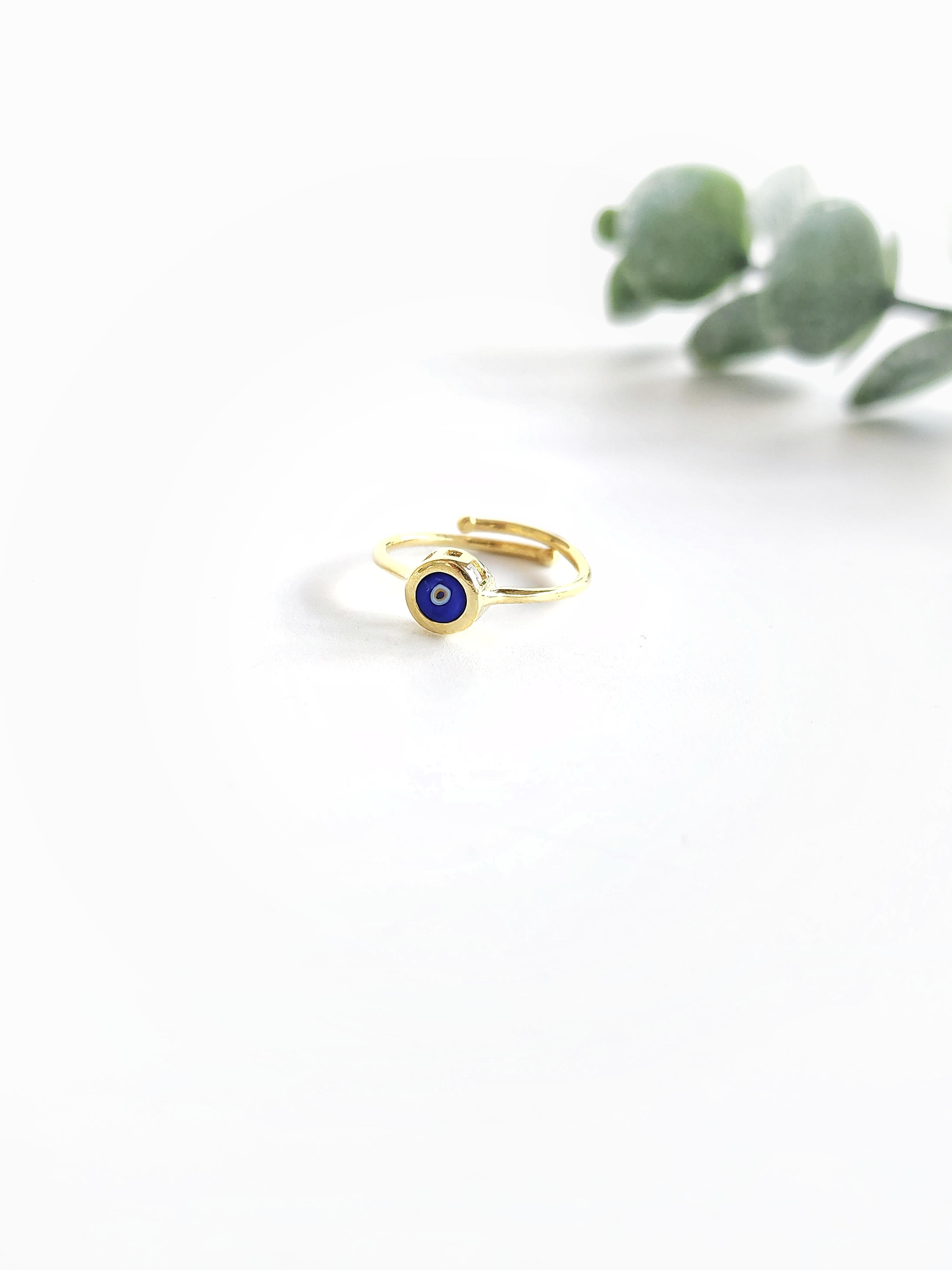 Minimal Nazar Göz Yüzük