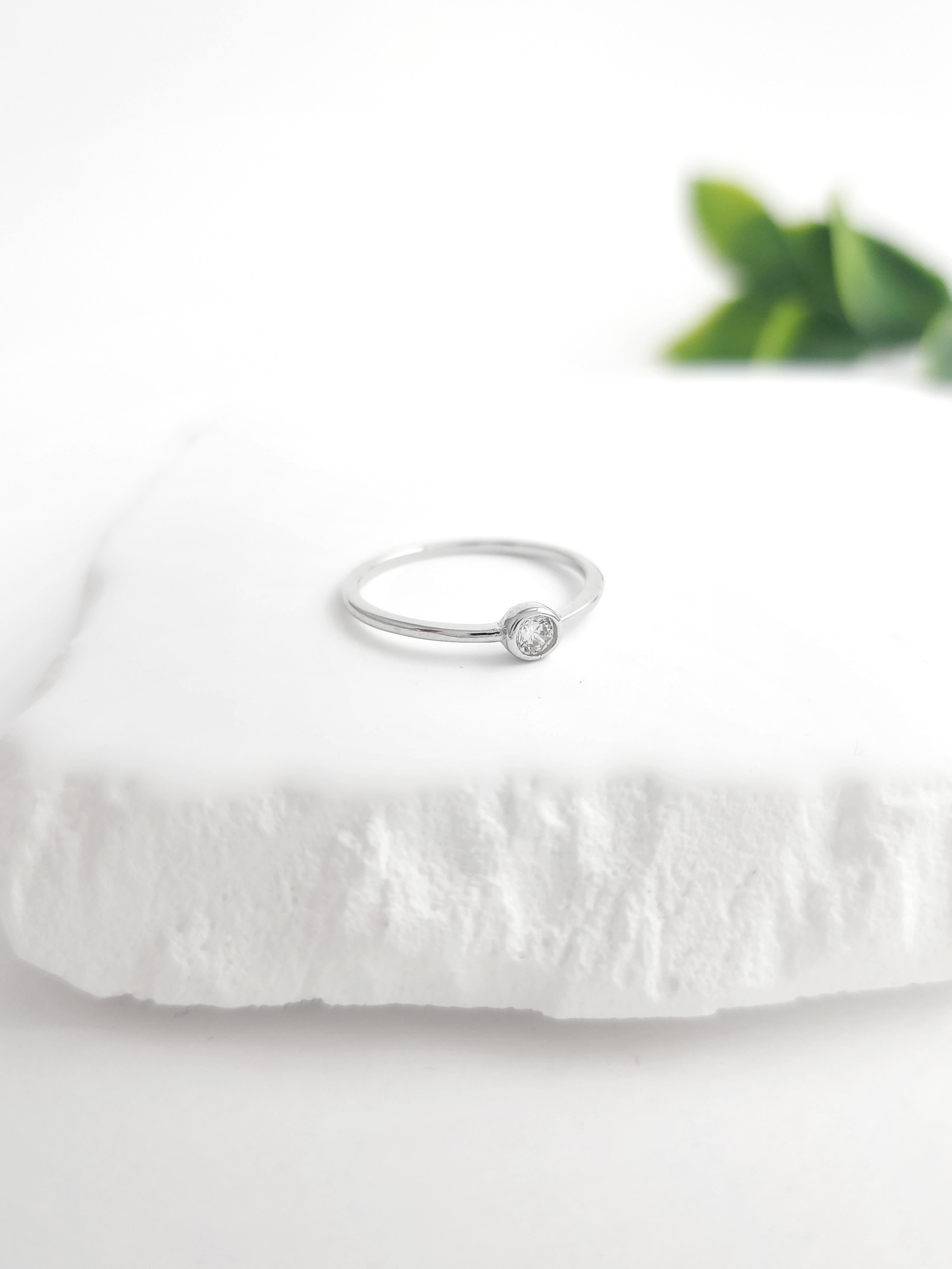 Minimal Tektaş 2 Yüzük