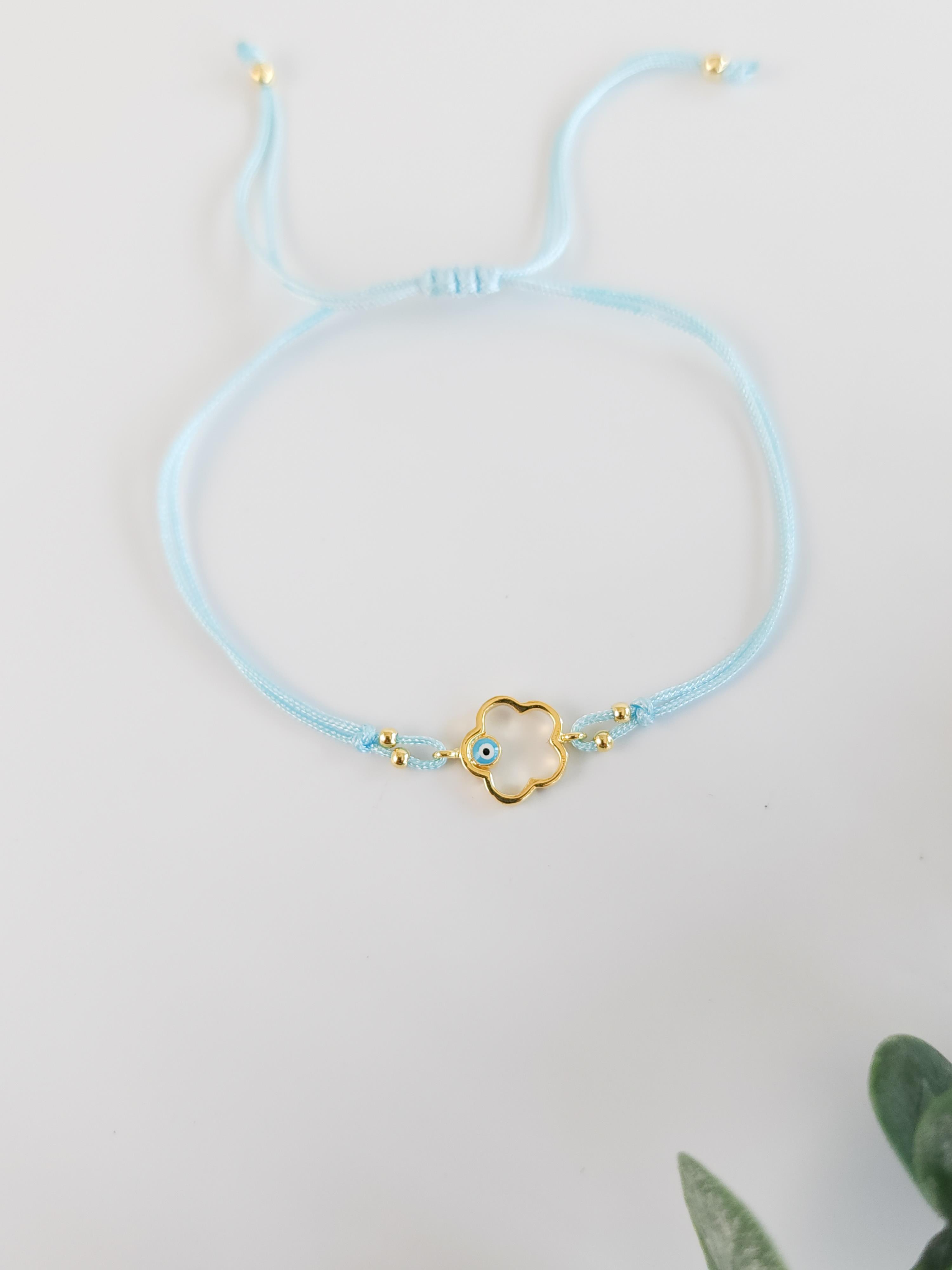 Nazar Göz Yonca Bileklik