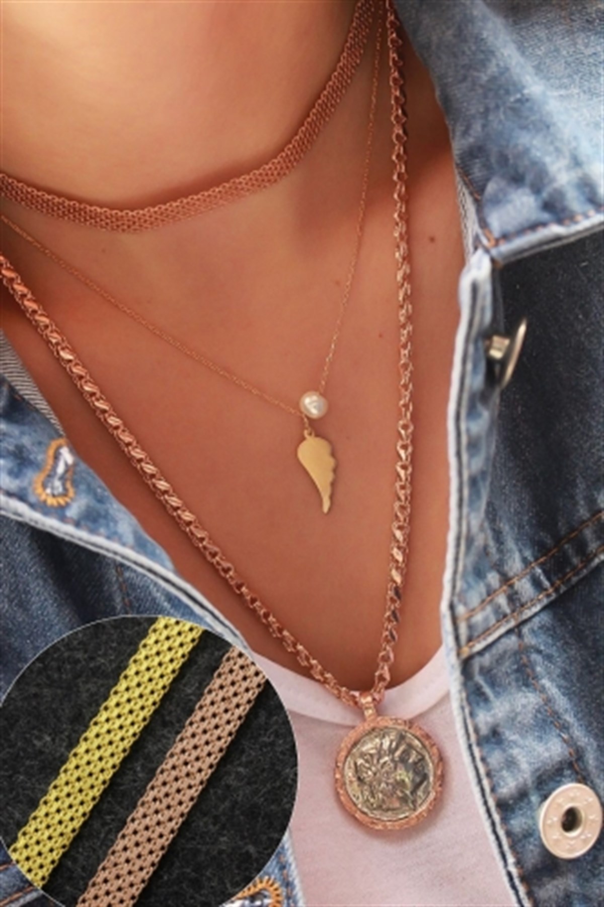 Örgü Choker Zincir