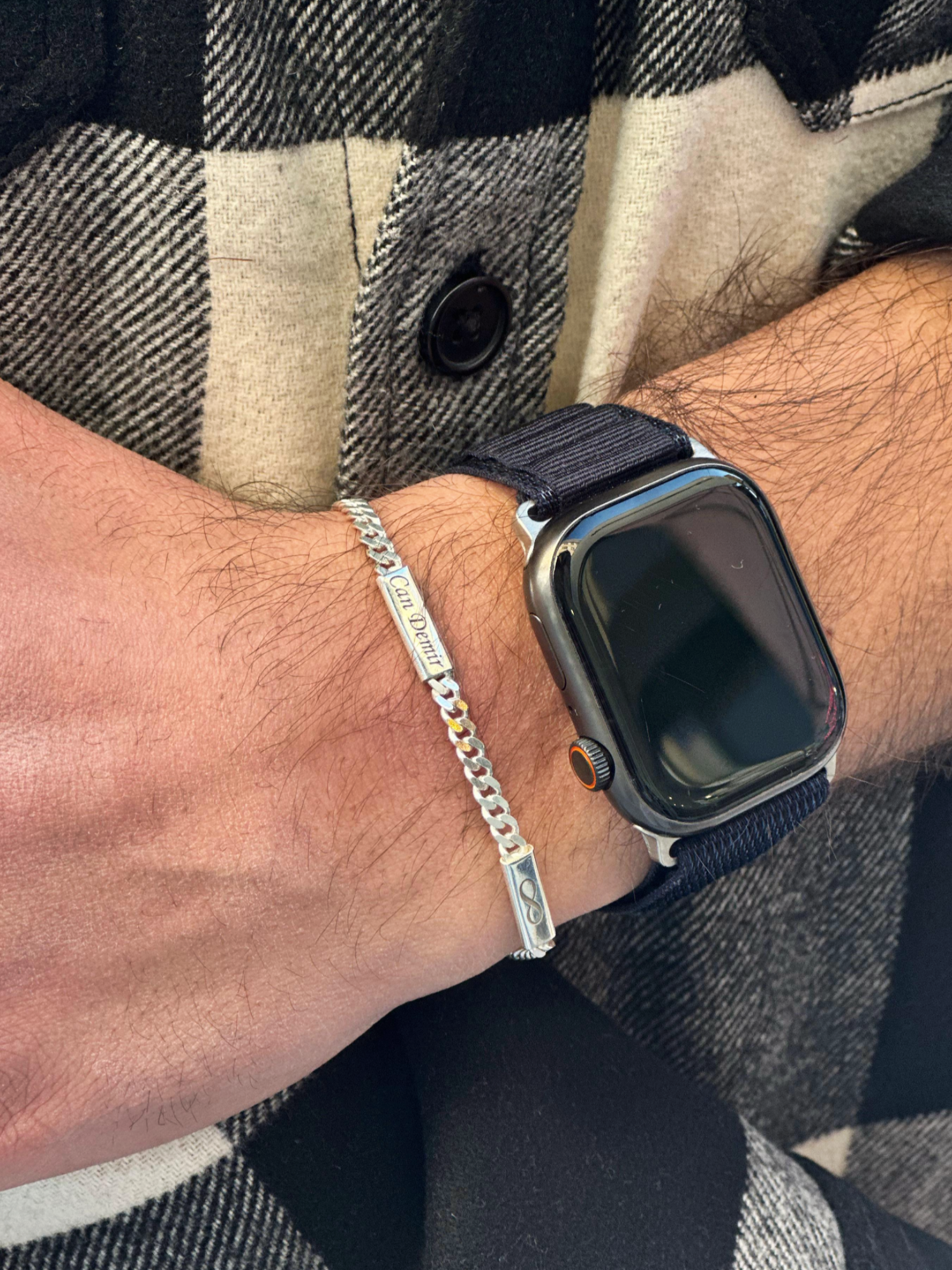 Plaka Zincir Bileklik ( Tarih - İsim - Sembol Yazılabilir )