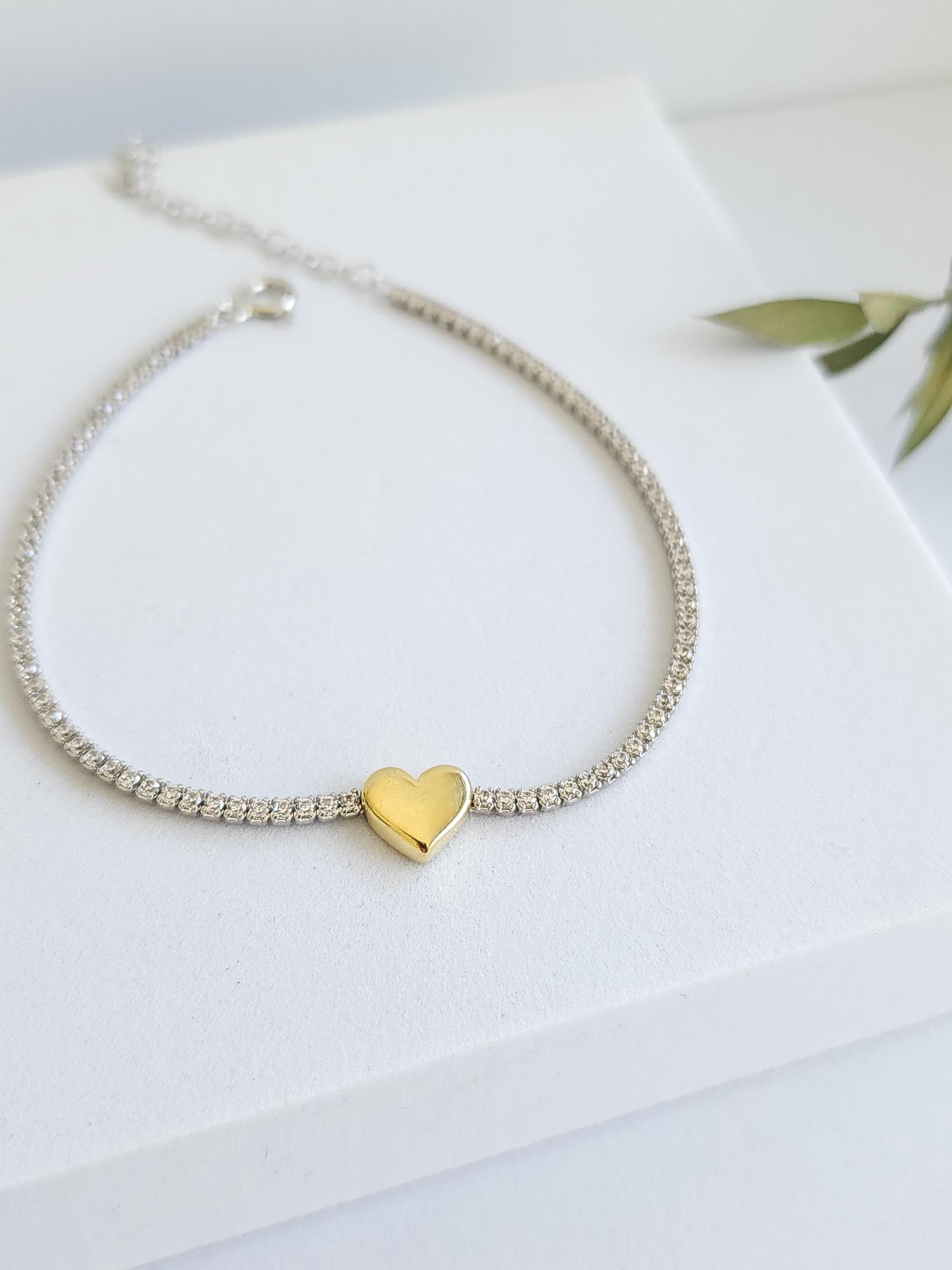 Su Yolu Kalp Bileklik