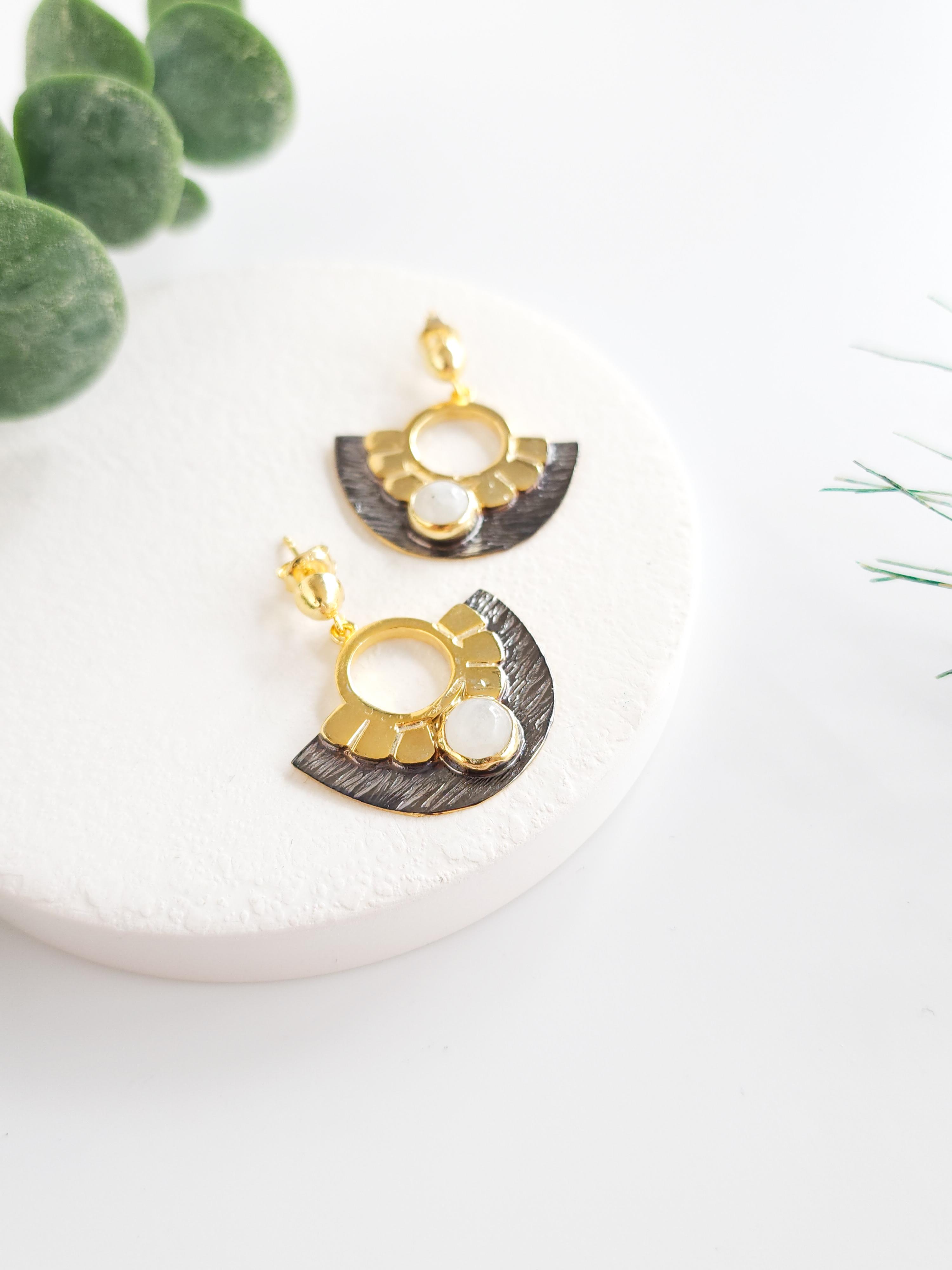 Tasarım Doğal Taş Küpe