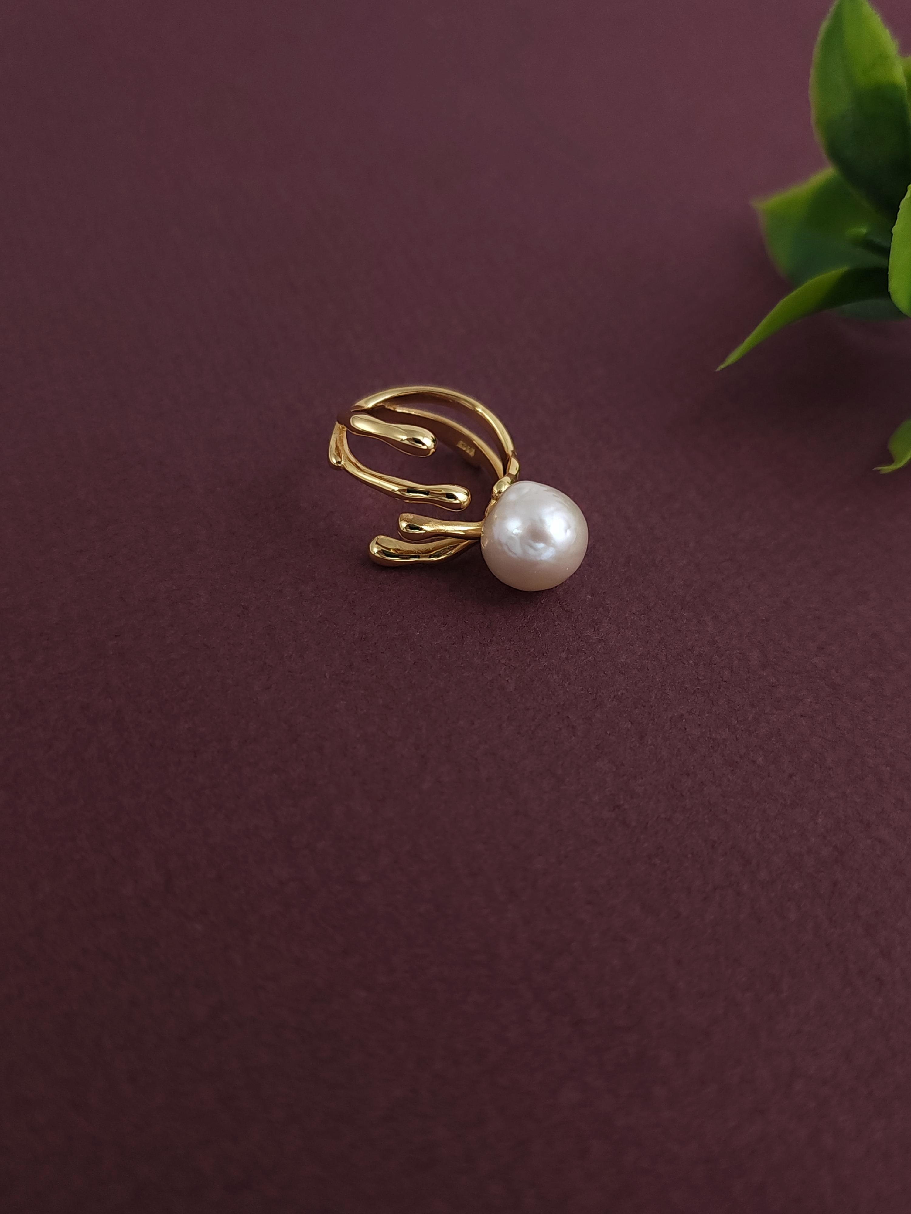 Tasarım İtalyan İnci Yüzük