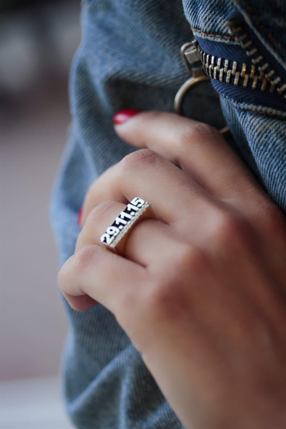 Taşlı İsim Yüzük