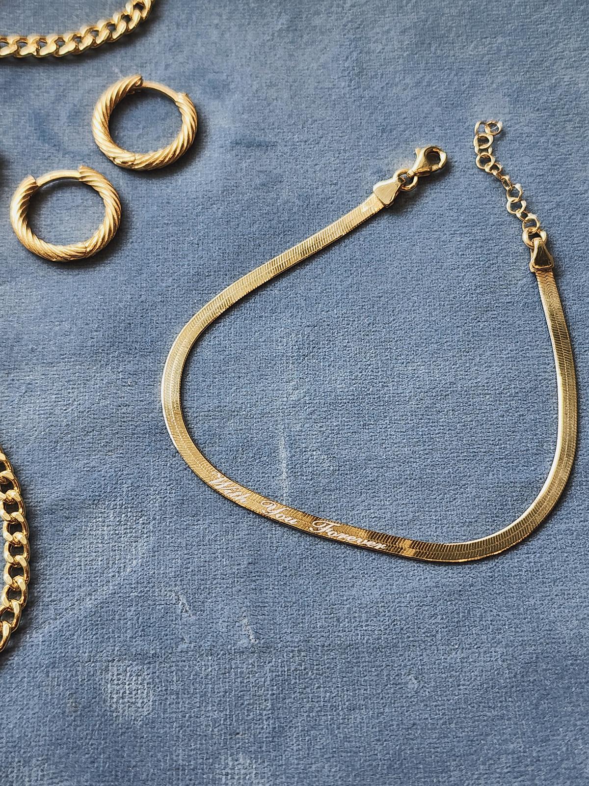 Yassı Zincir Bileklik