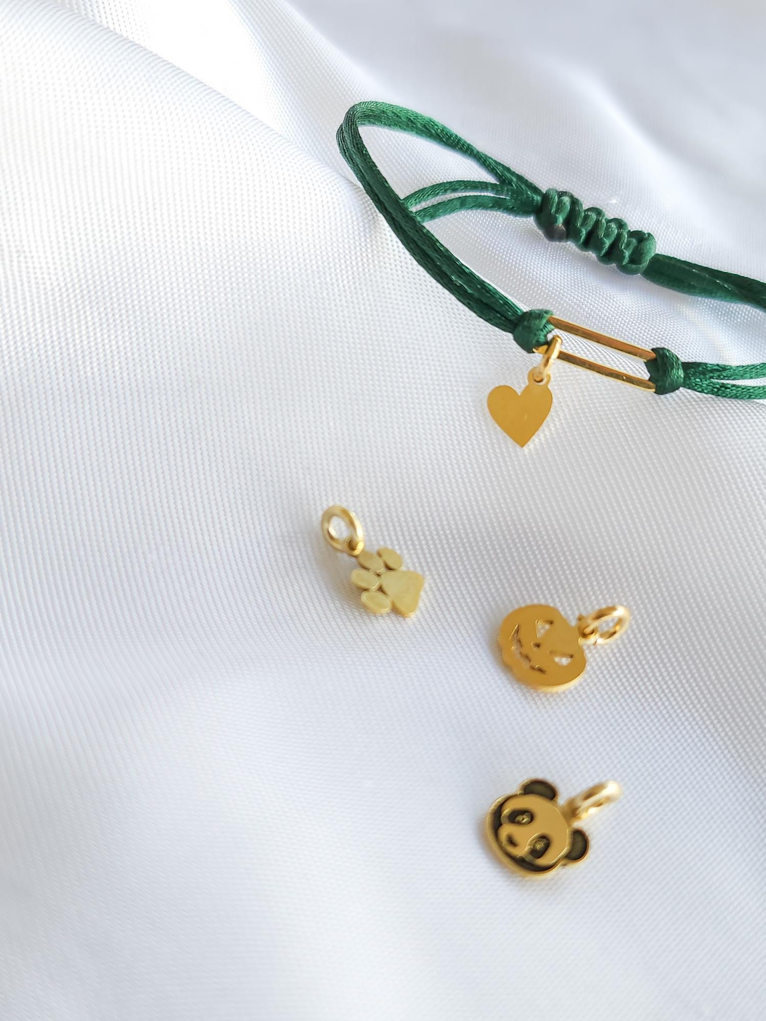 Yeşil İp Şans Bileklik ( Charmsız )