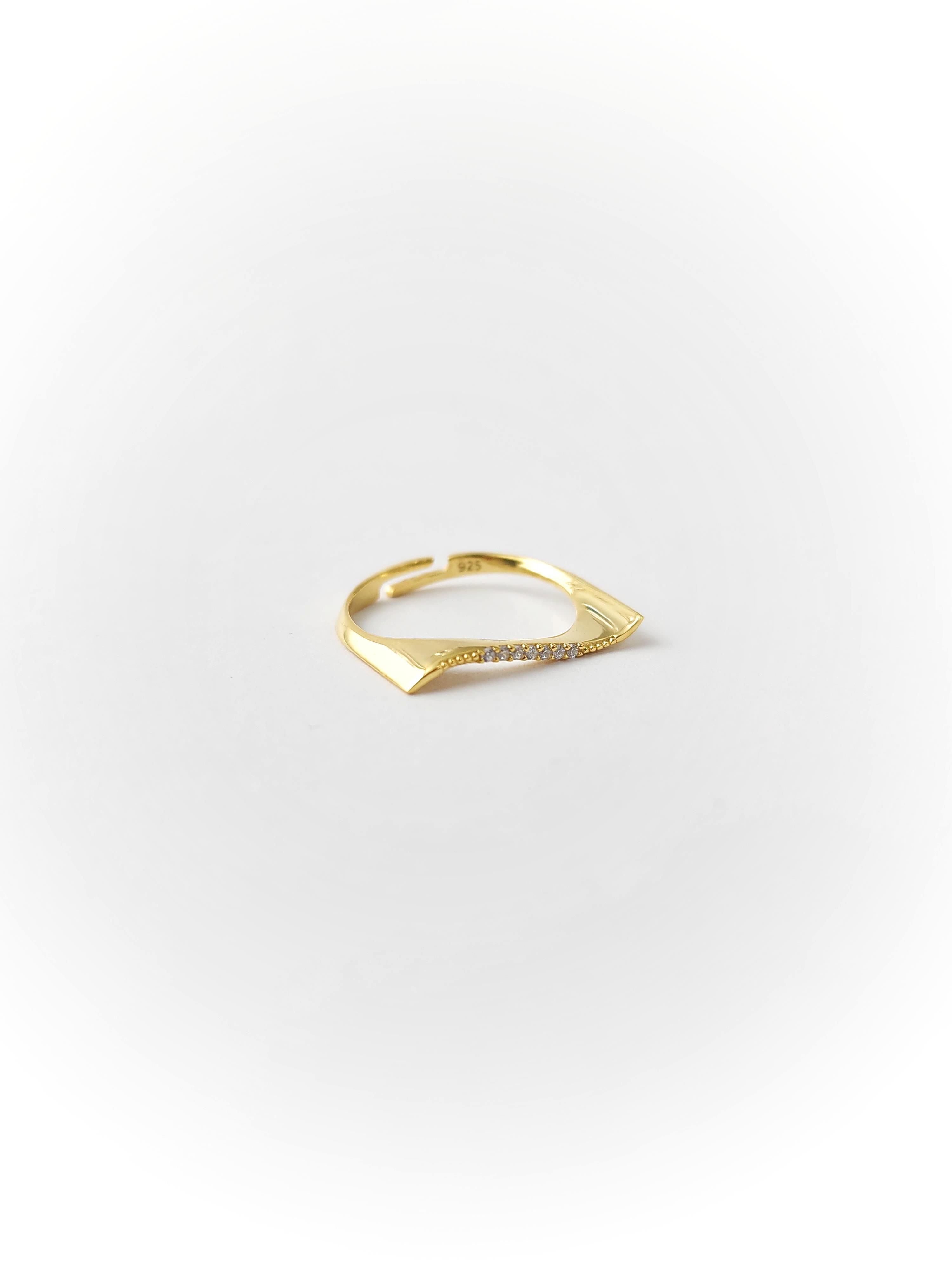 Zirkon Dalga Yüzük