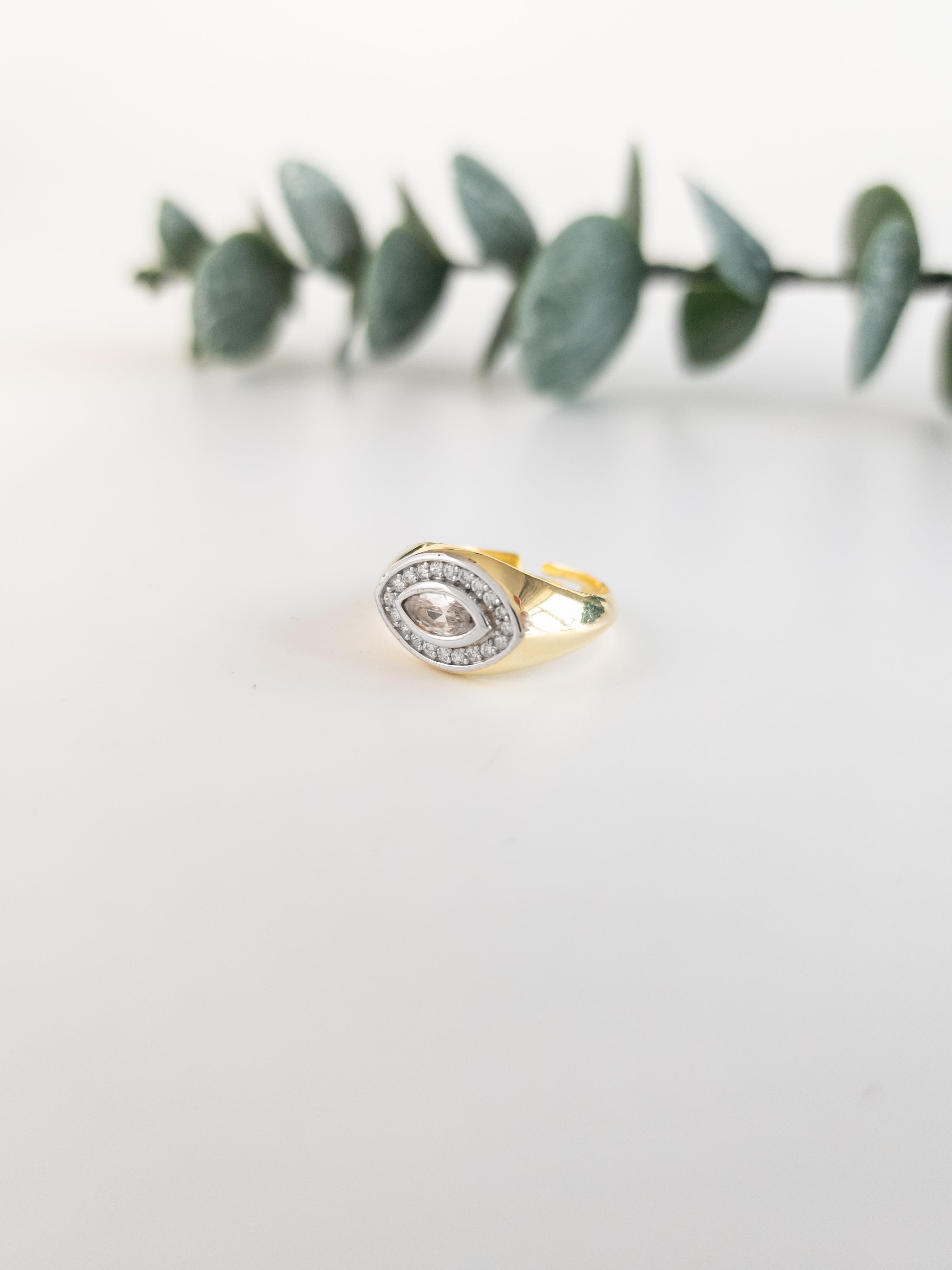 Zirkon Prizma Yüzük