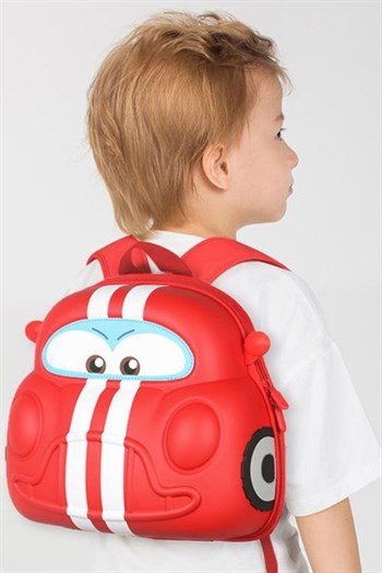 Supercute Car Sırt Çantası-Kırmızı