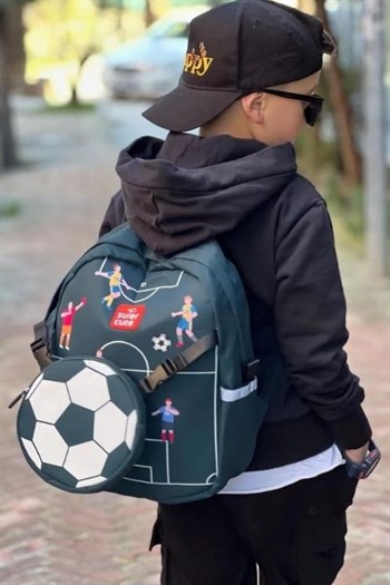 Supercute Two in One Sırt Çantası-Football