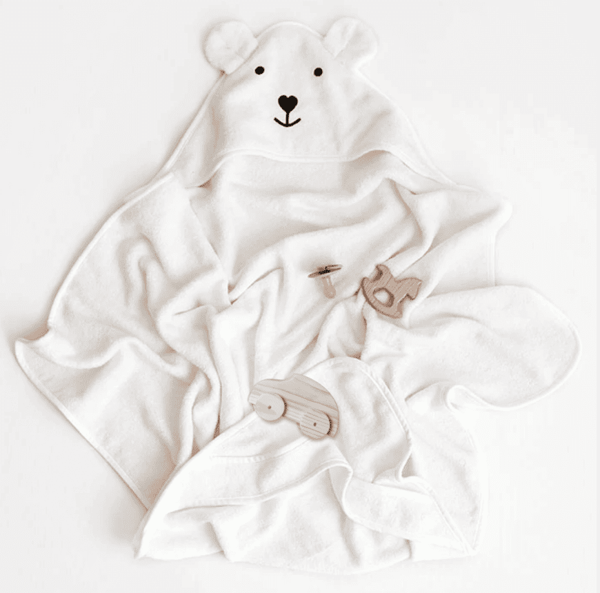 Picky baby başlıklı kundak havlu