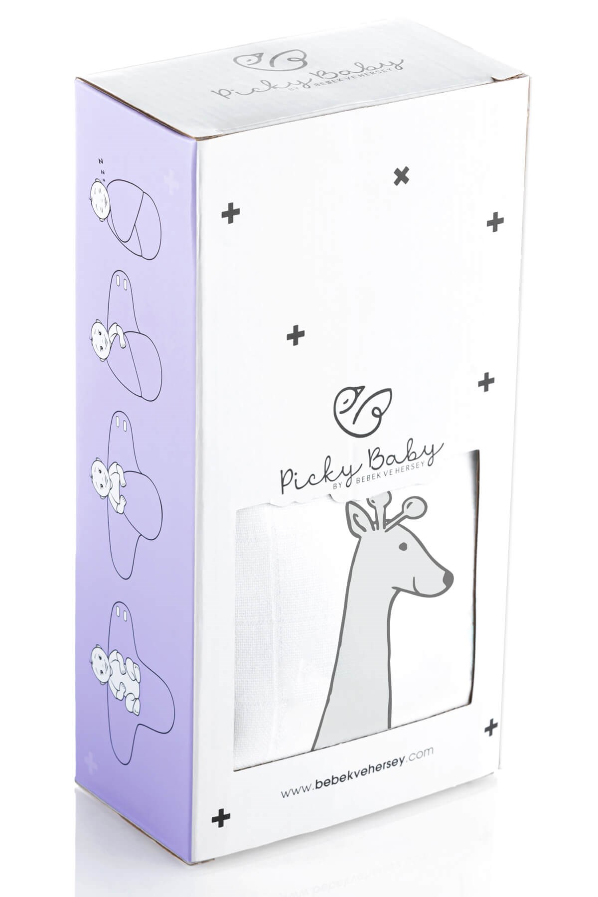 Line Animals / Picky Baby Tekli Organik Müslin