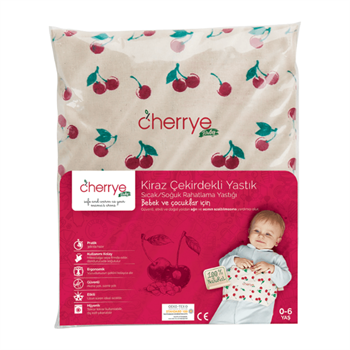 Cherrye Baby Kiraz Çekirdekli Sıcak/Soğuk Rahatlama Yastığı - Kuşaklı
