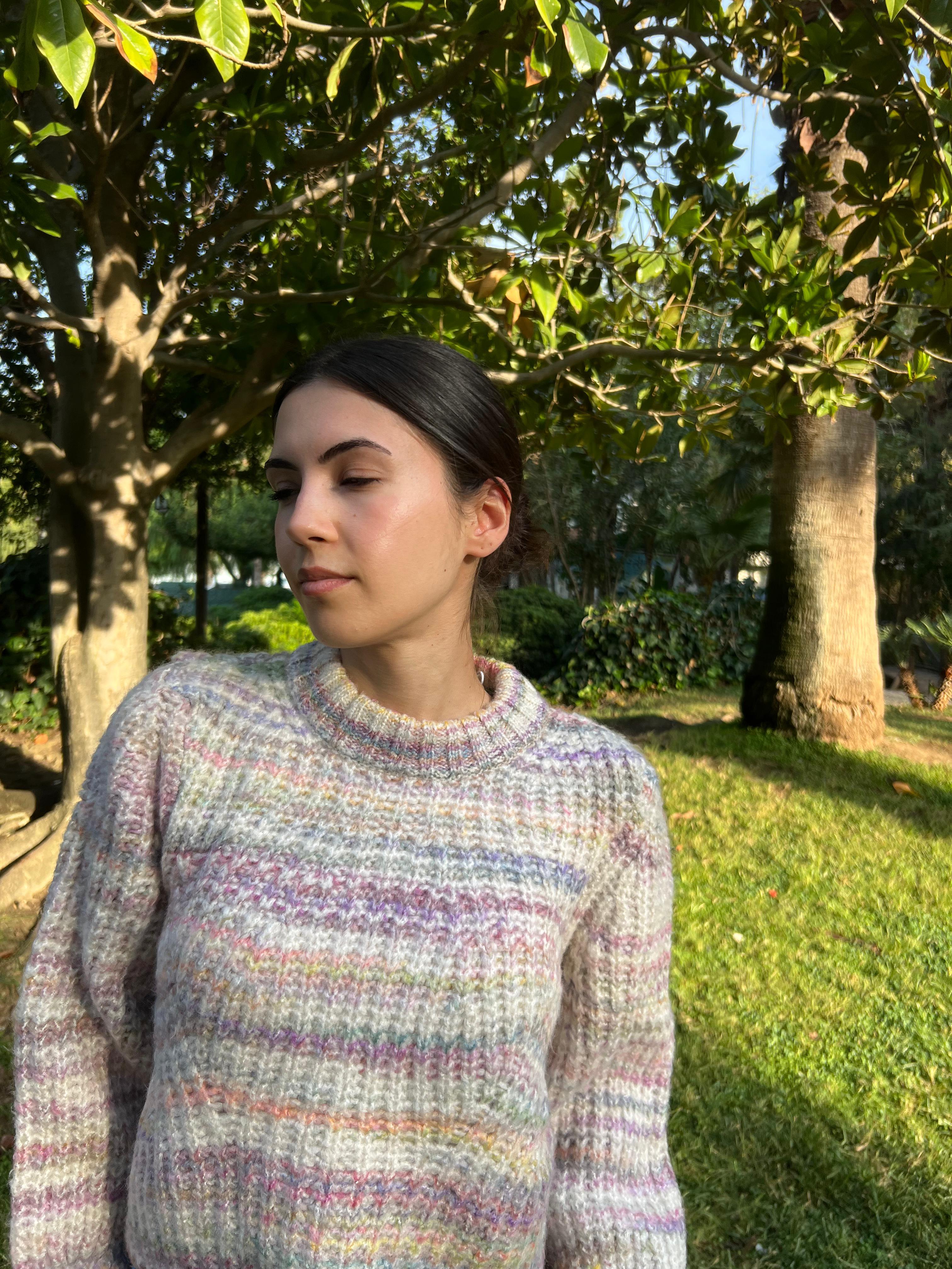 ÇİZGİLİ RENKLİ KAZAK