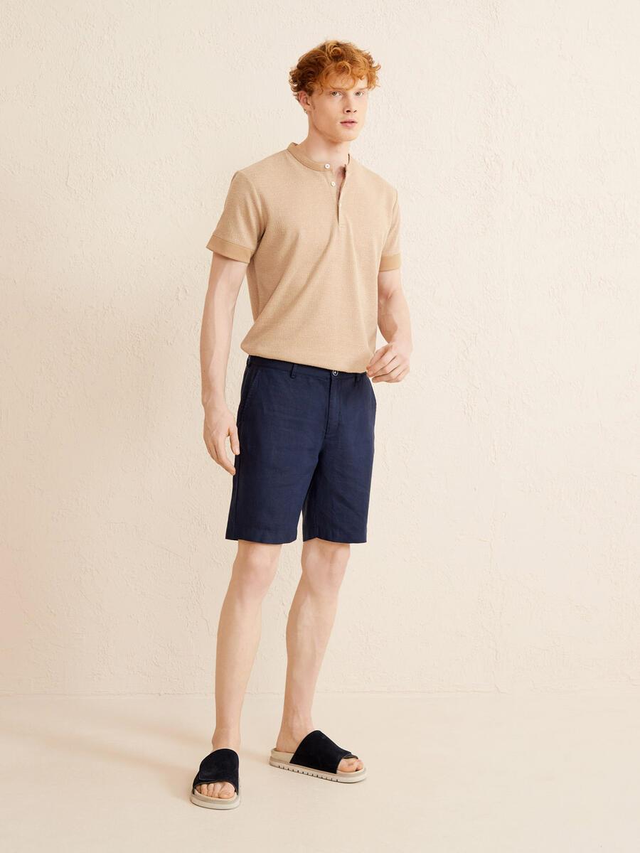 KETEN DÜĞMELİ SHORT