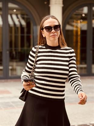 ÇİZGİLİ DAR KAZAK