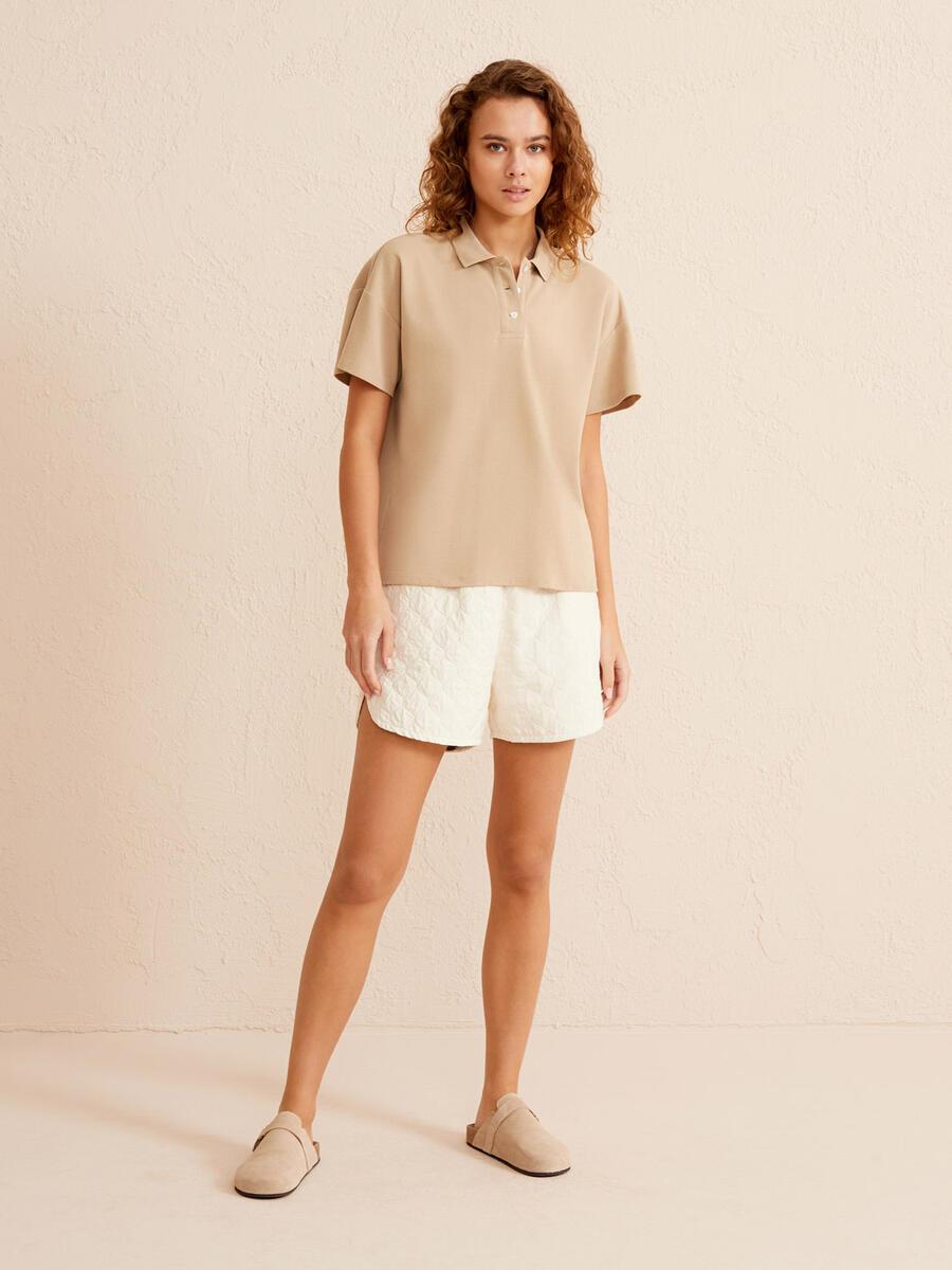 POLO YAKA KISA KOLLU T-SHIRT