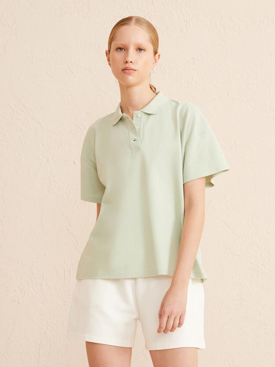 POLO YAKA KISA KOLLU T-SHIRT