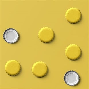 100 Adet Altın Renkli Kapak