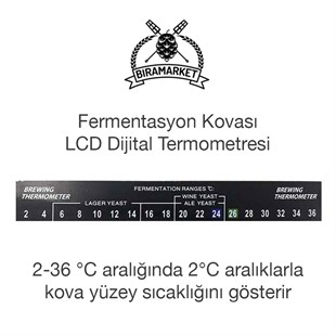 LCD Yapışkan Şerit Termometre