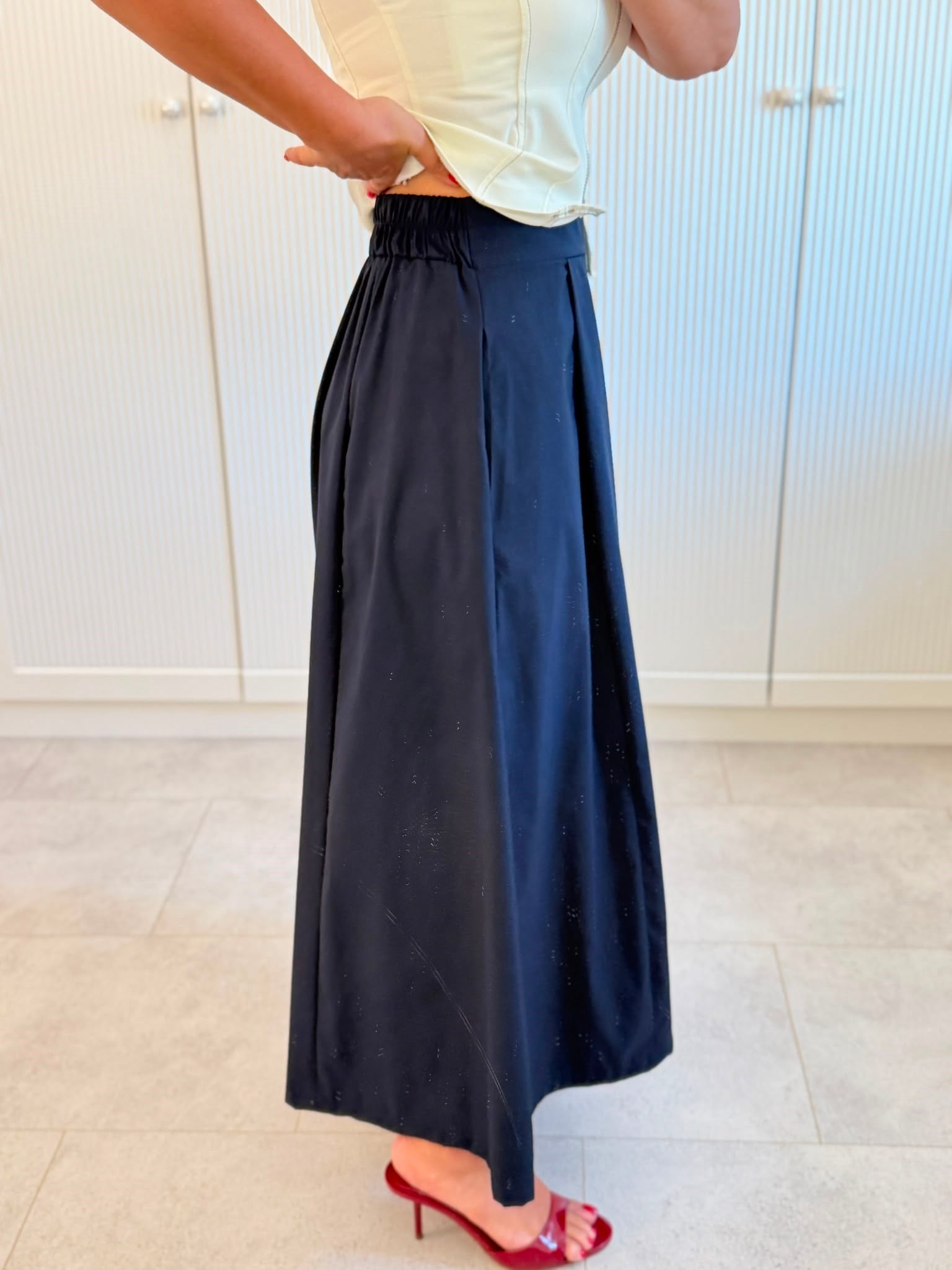 9630 Lacivert Premium Pantolon Etek