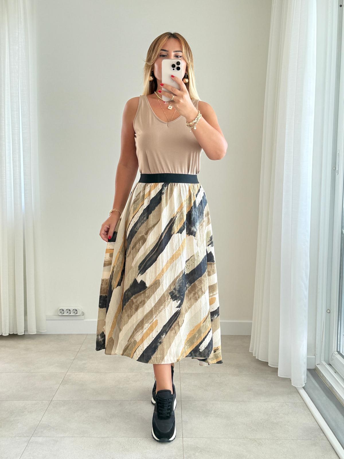 8257 Camel Modal Atlet Bluz