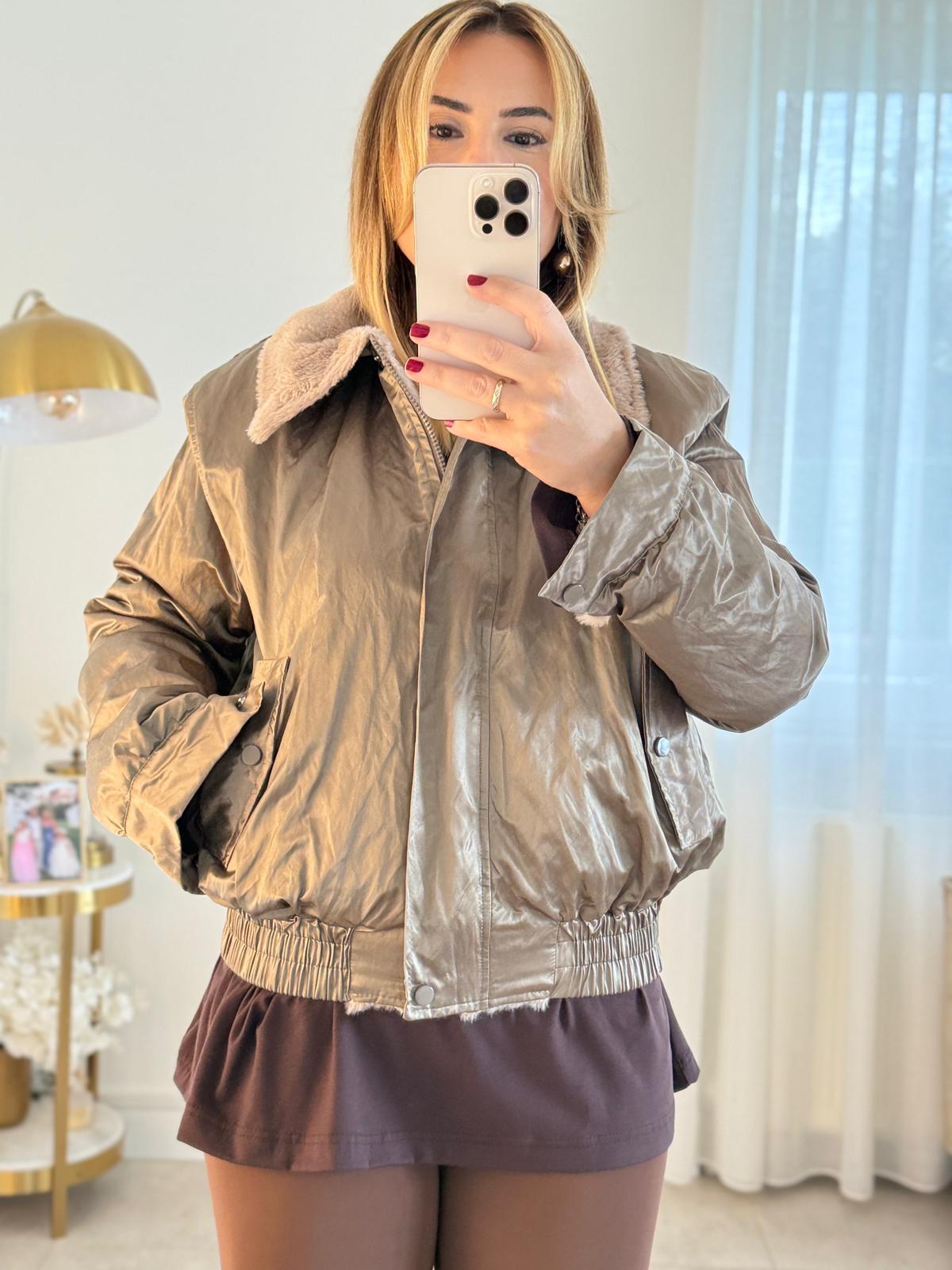 8746 Haki Bomber Ceket