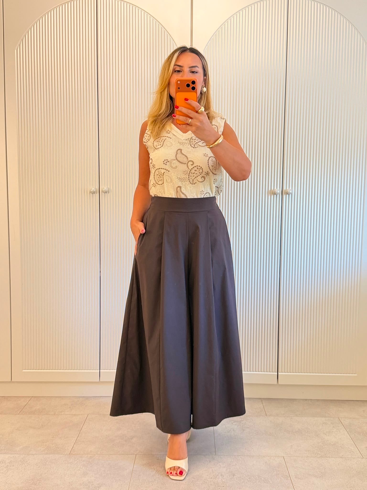 9656 Kahve Premium Pantolon Etek