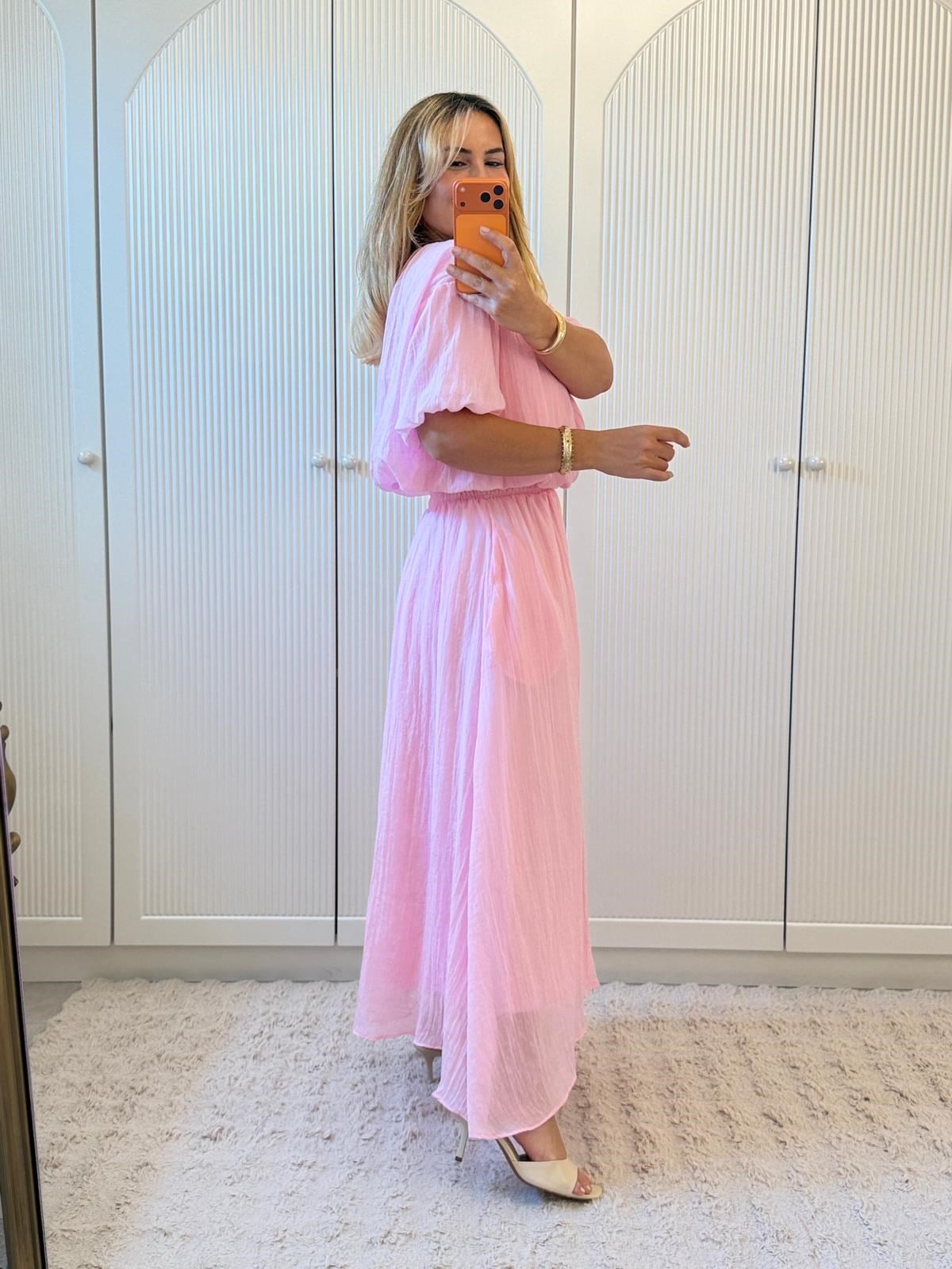 9422 Pembe Beli Lastikli Etekli Takım