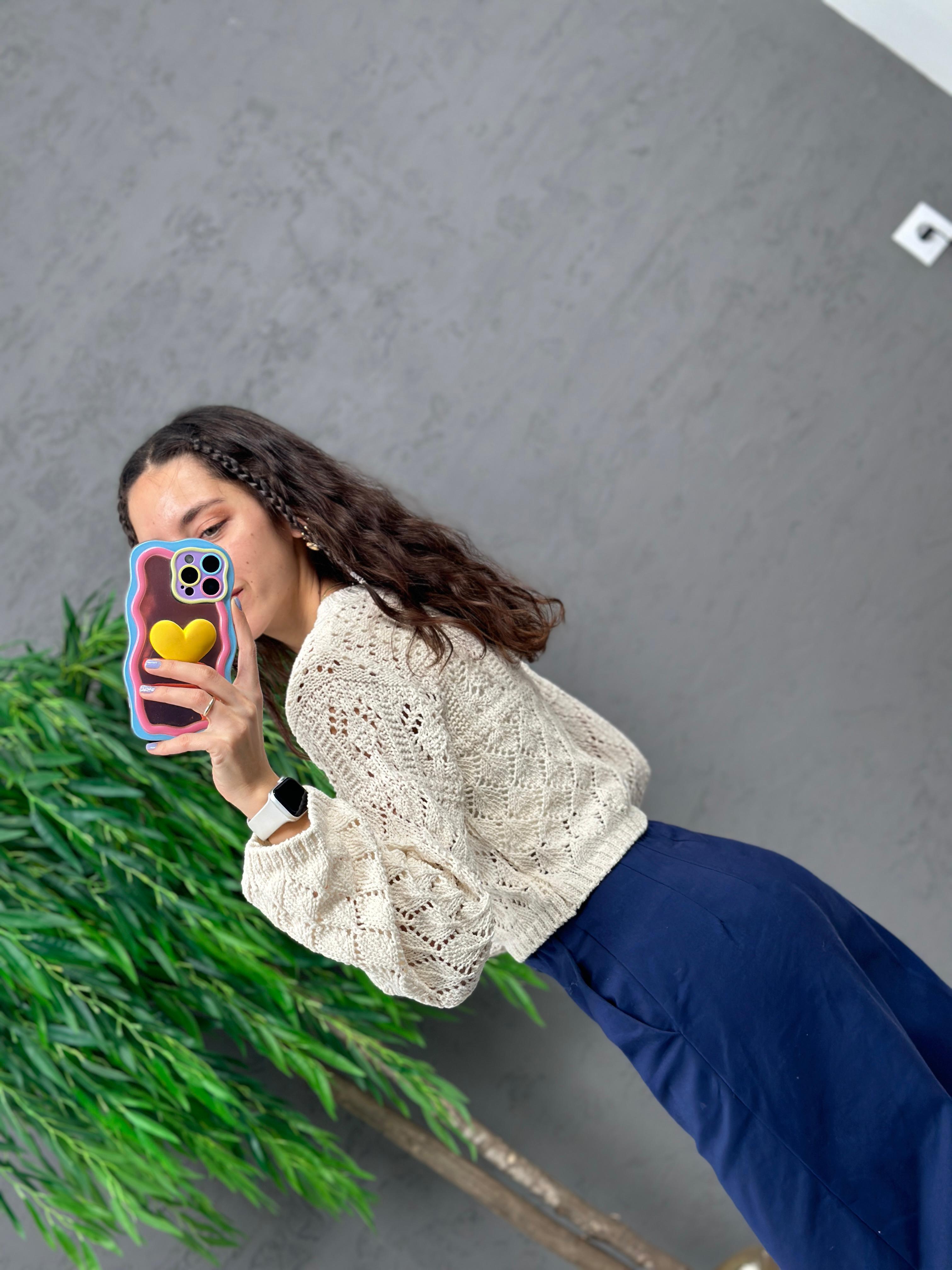 3408 Orj Marka Delikli Triko