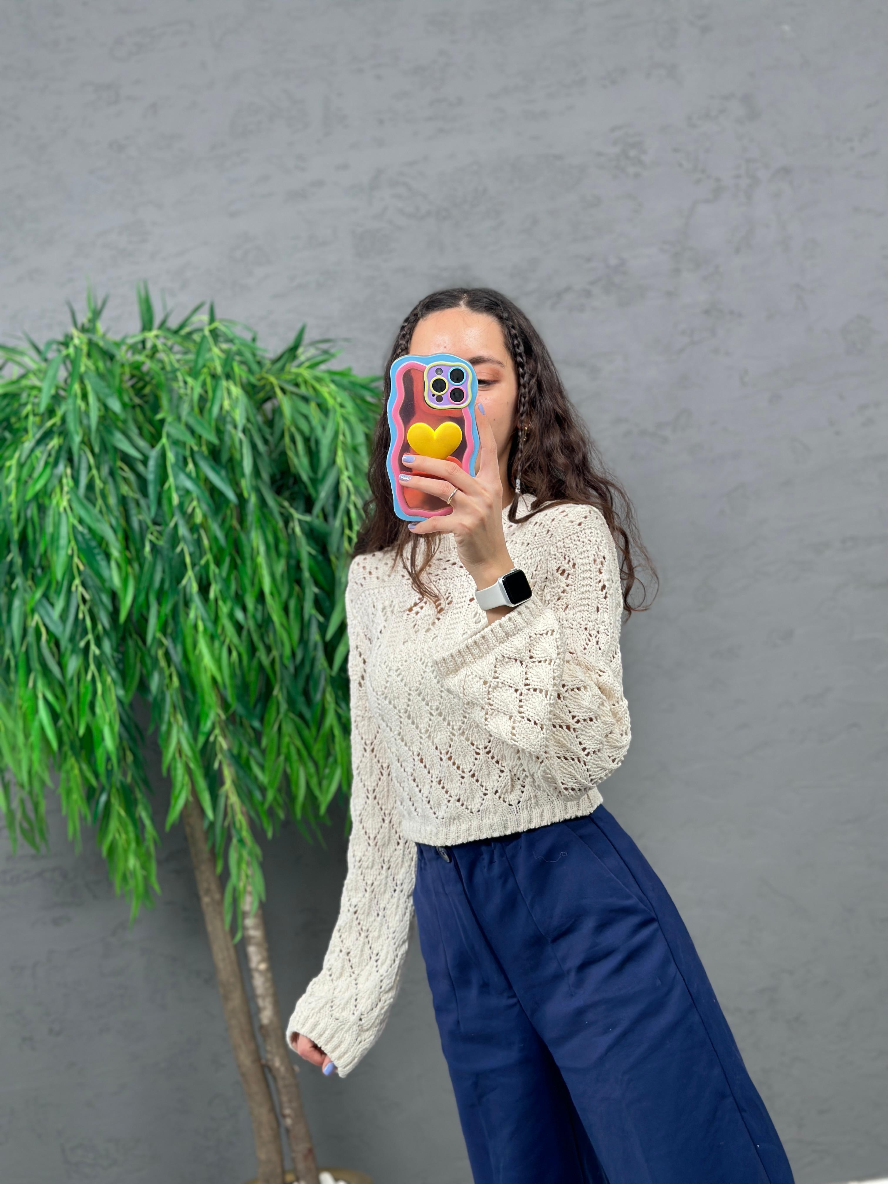 3408 Orj Marka Delikli Triko