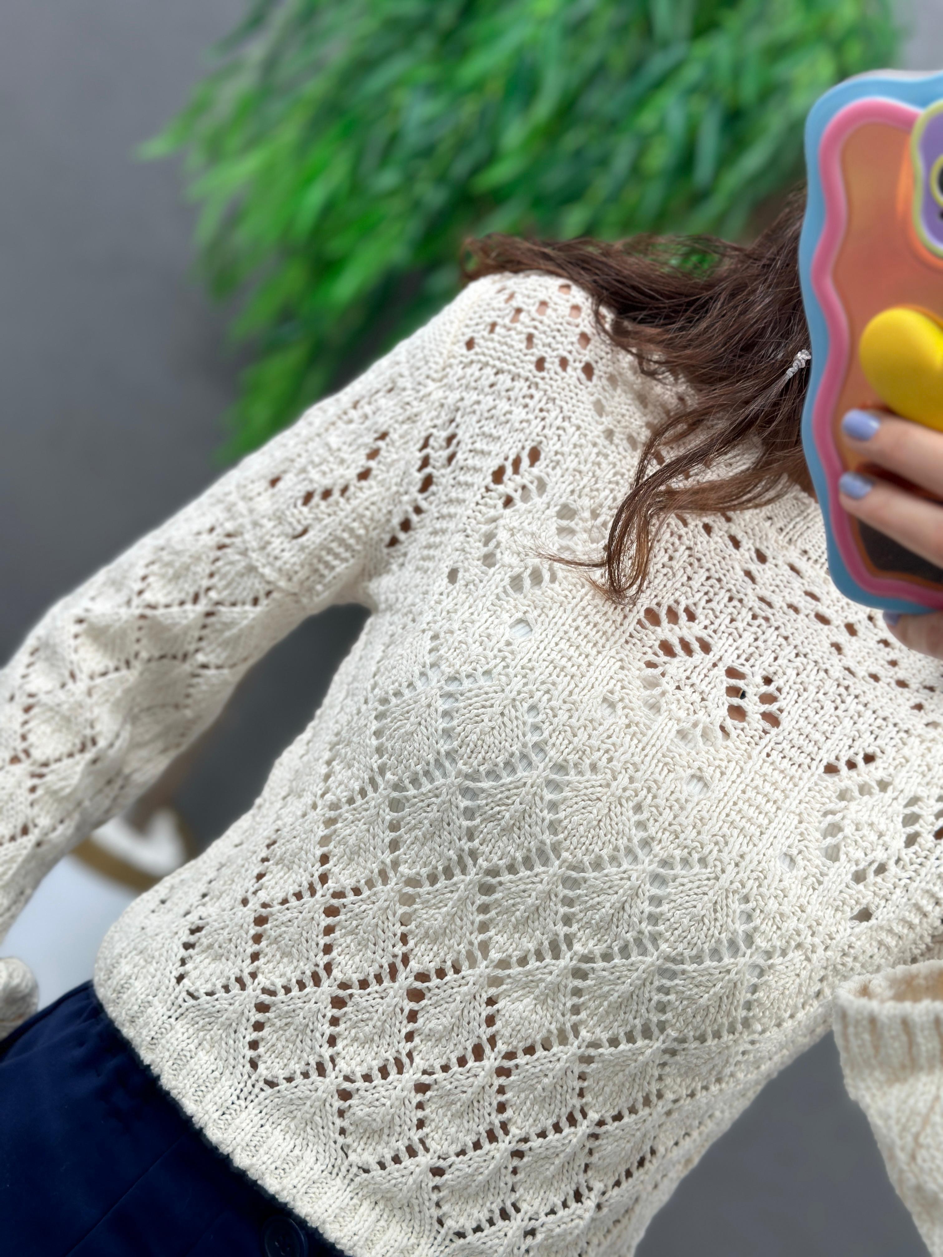 3408 Orj Marka Delikli Triko