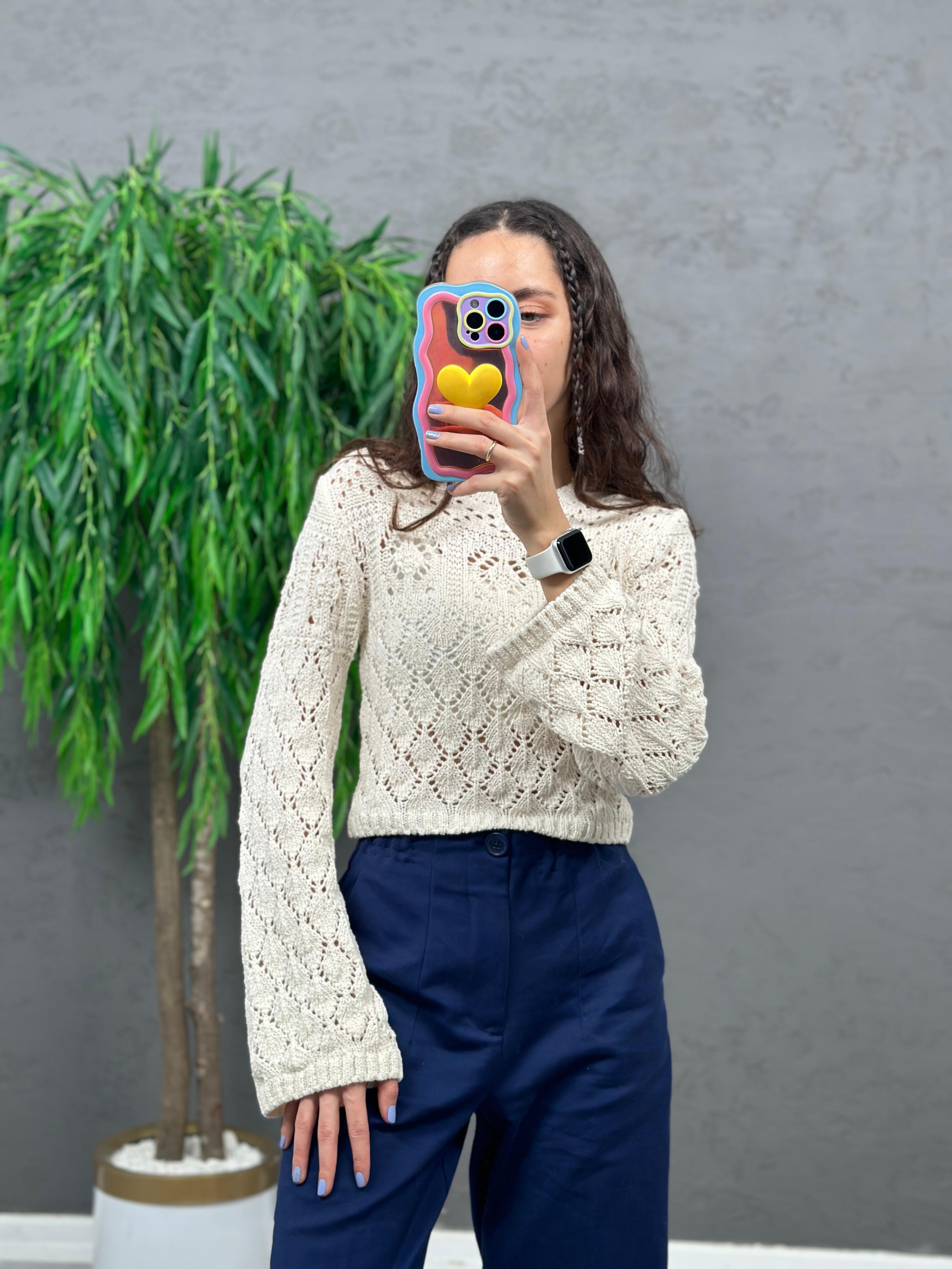 3408 Orj Marka Delikli Triko