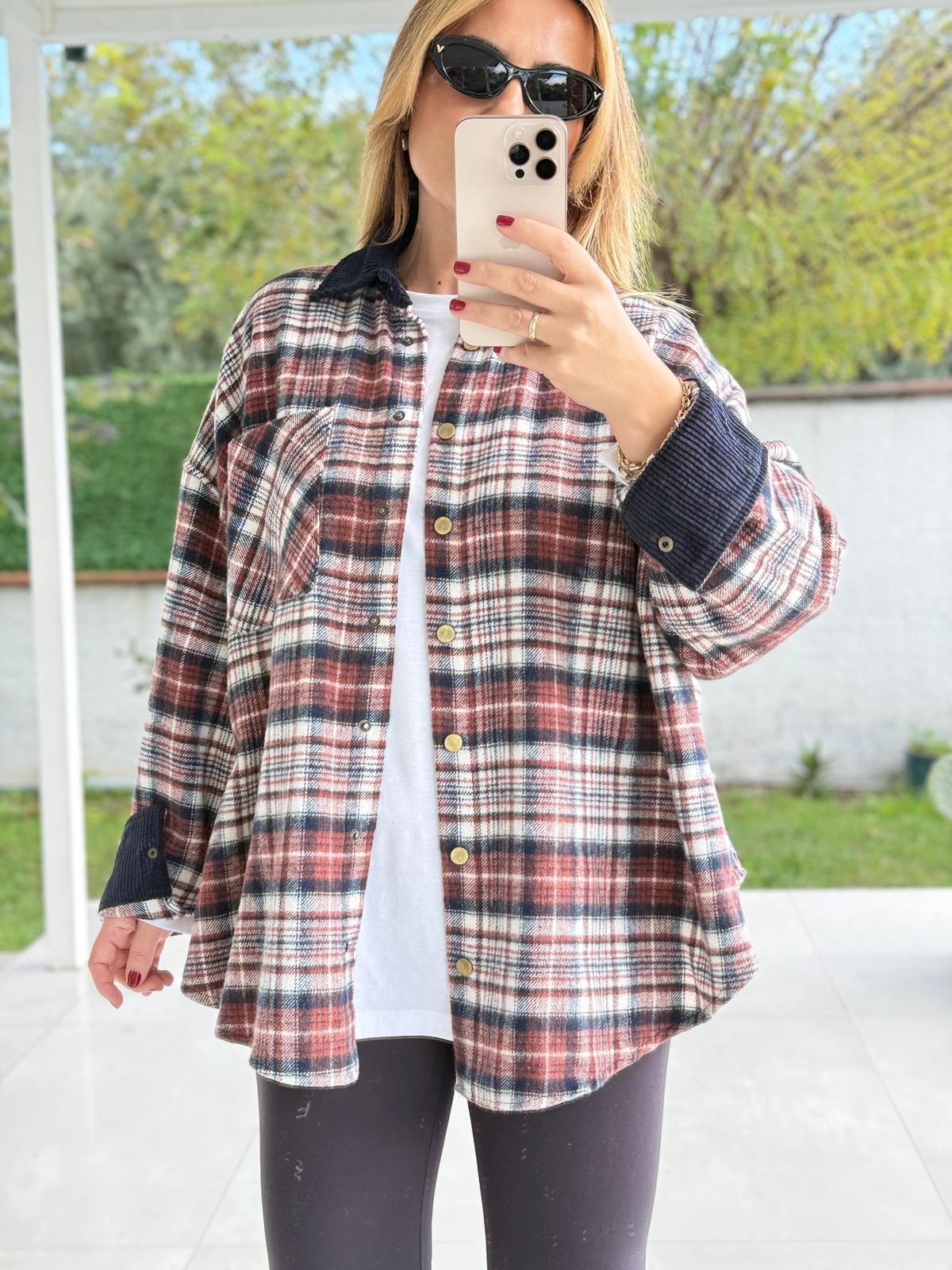 8770 Bordo Oduncu Gömlek