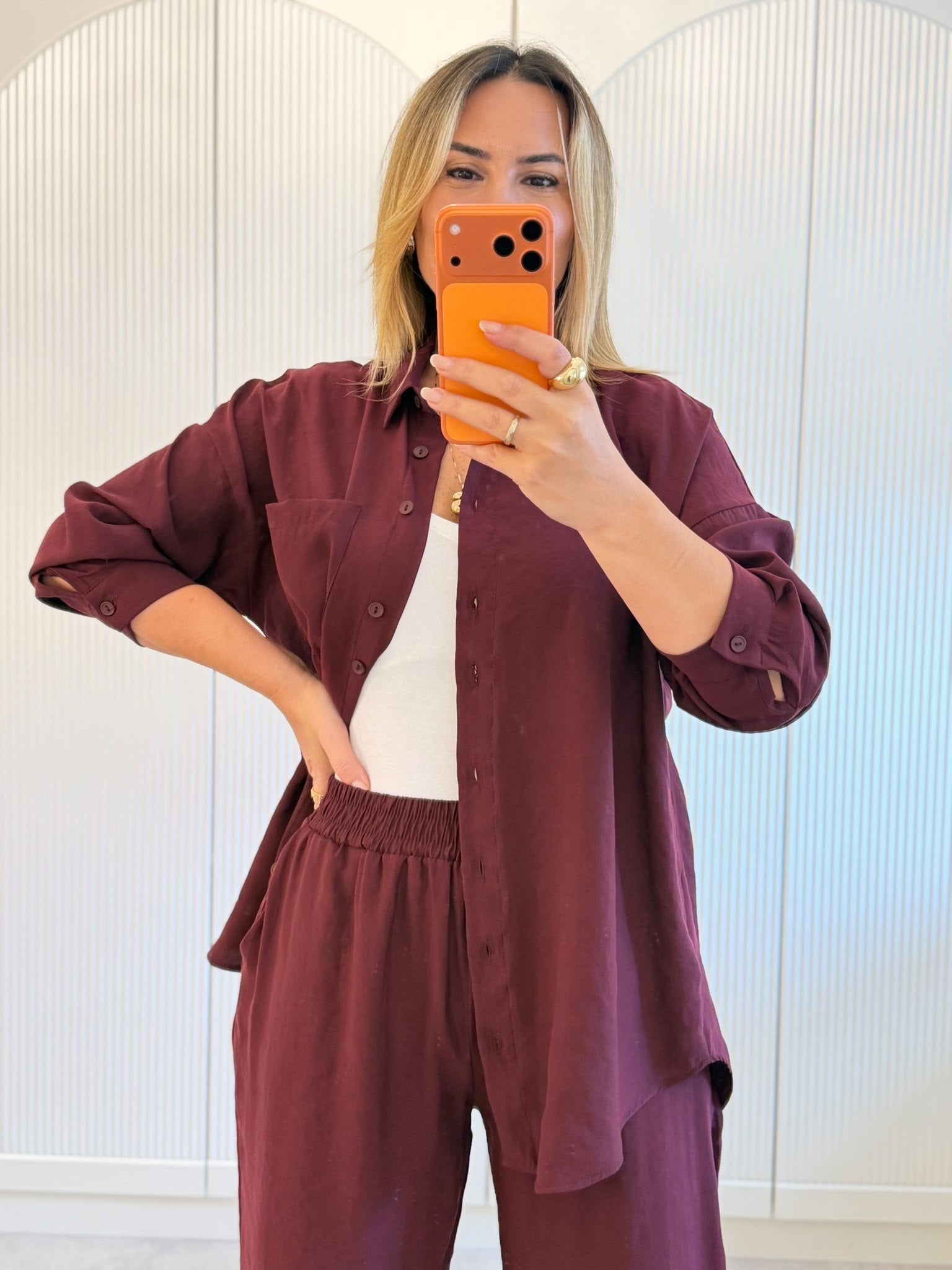 9772 Bordo Modal Takım