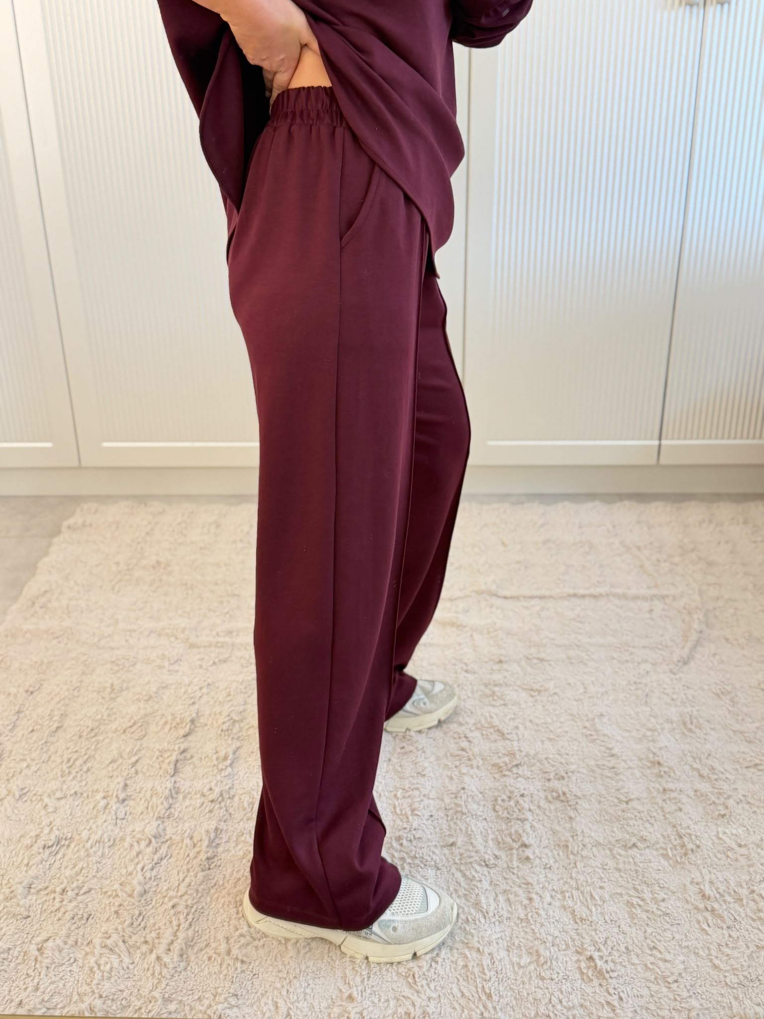 9844 Bordo Modal Eşofman Takım