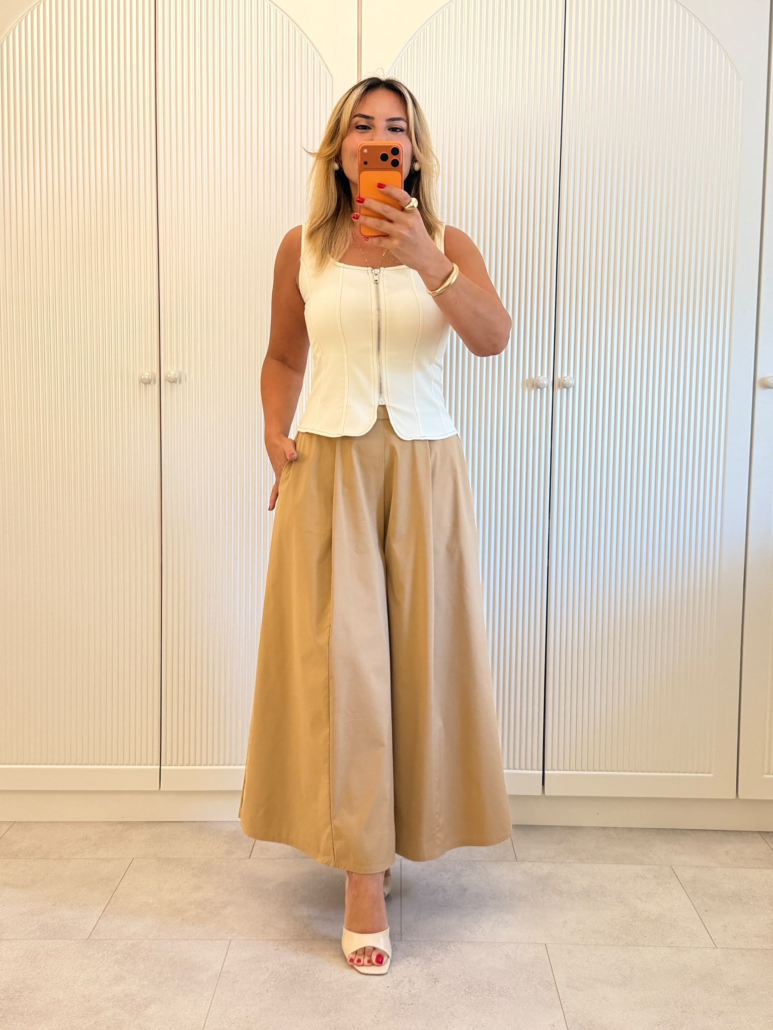 9629 Latte Premium Pantolon Etek