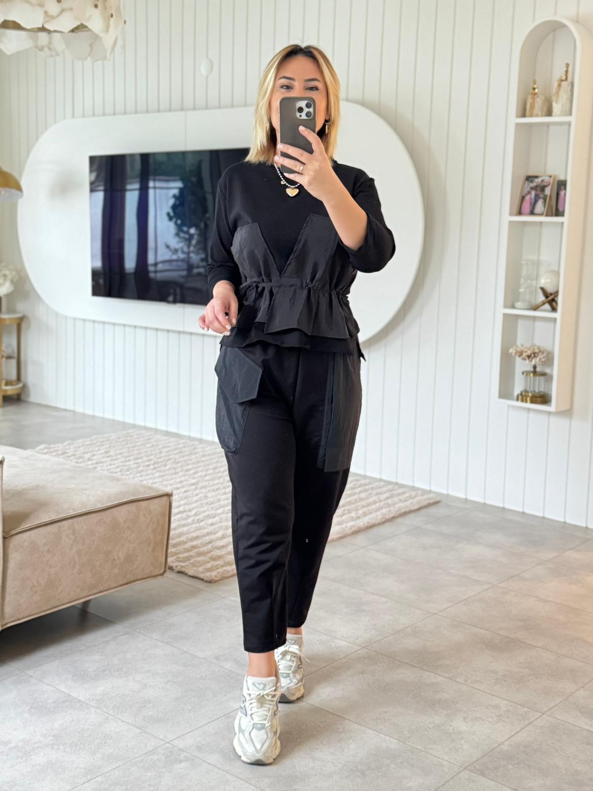 7198 Paraşüt Detay Eşofman Altı