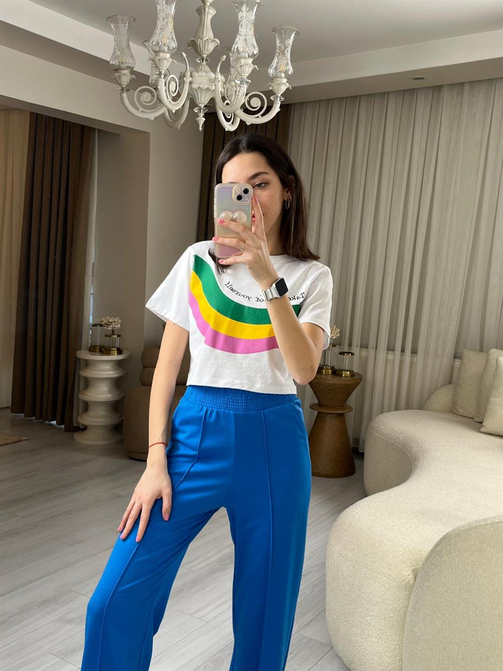3244 Beyaz Renkli Crop