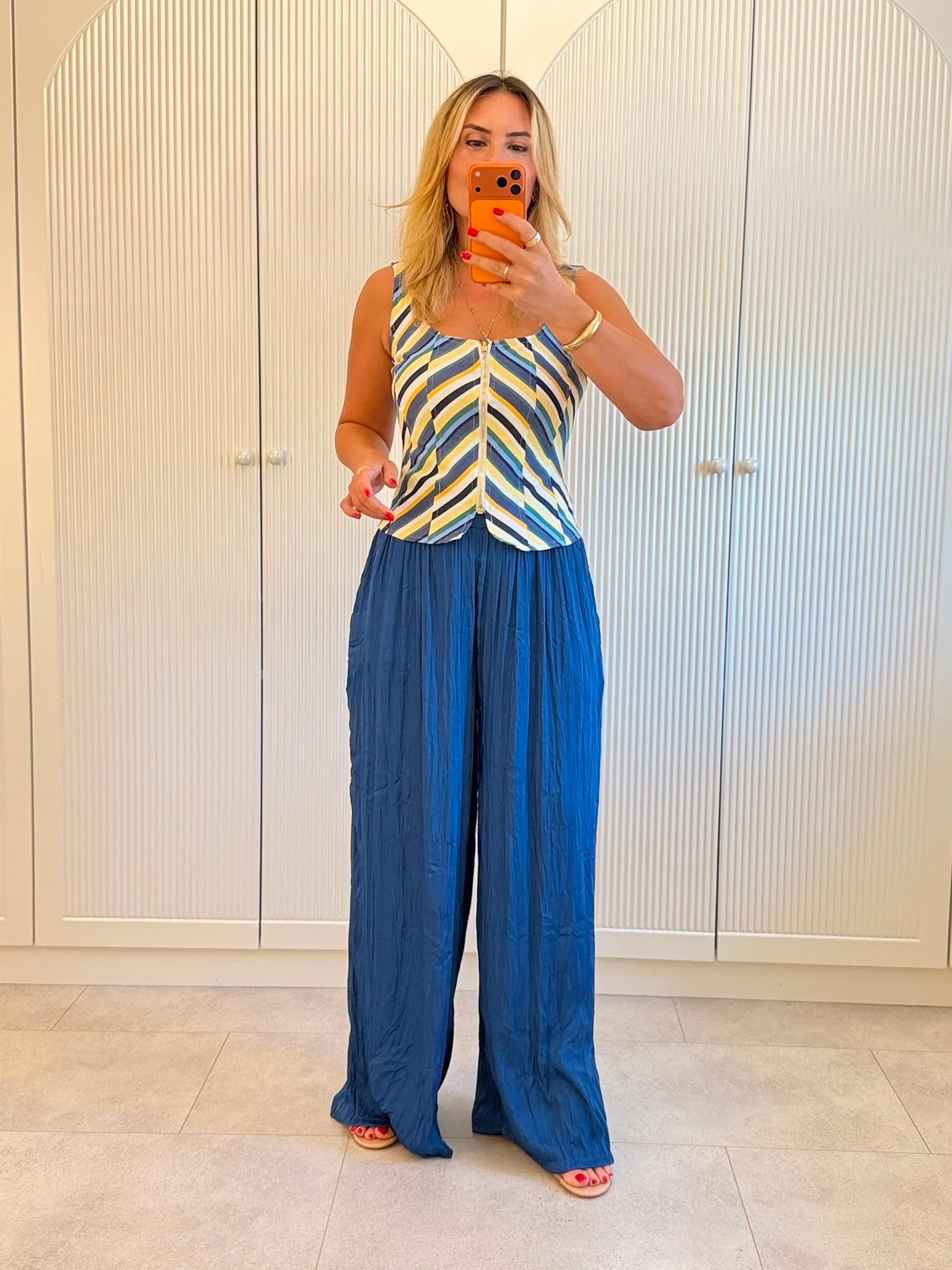 9667 Çizgili Premium Bluz