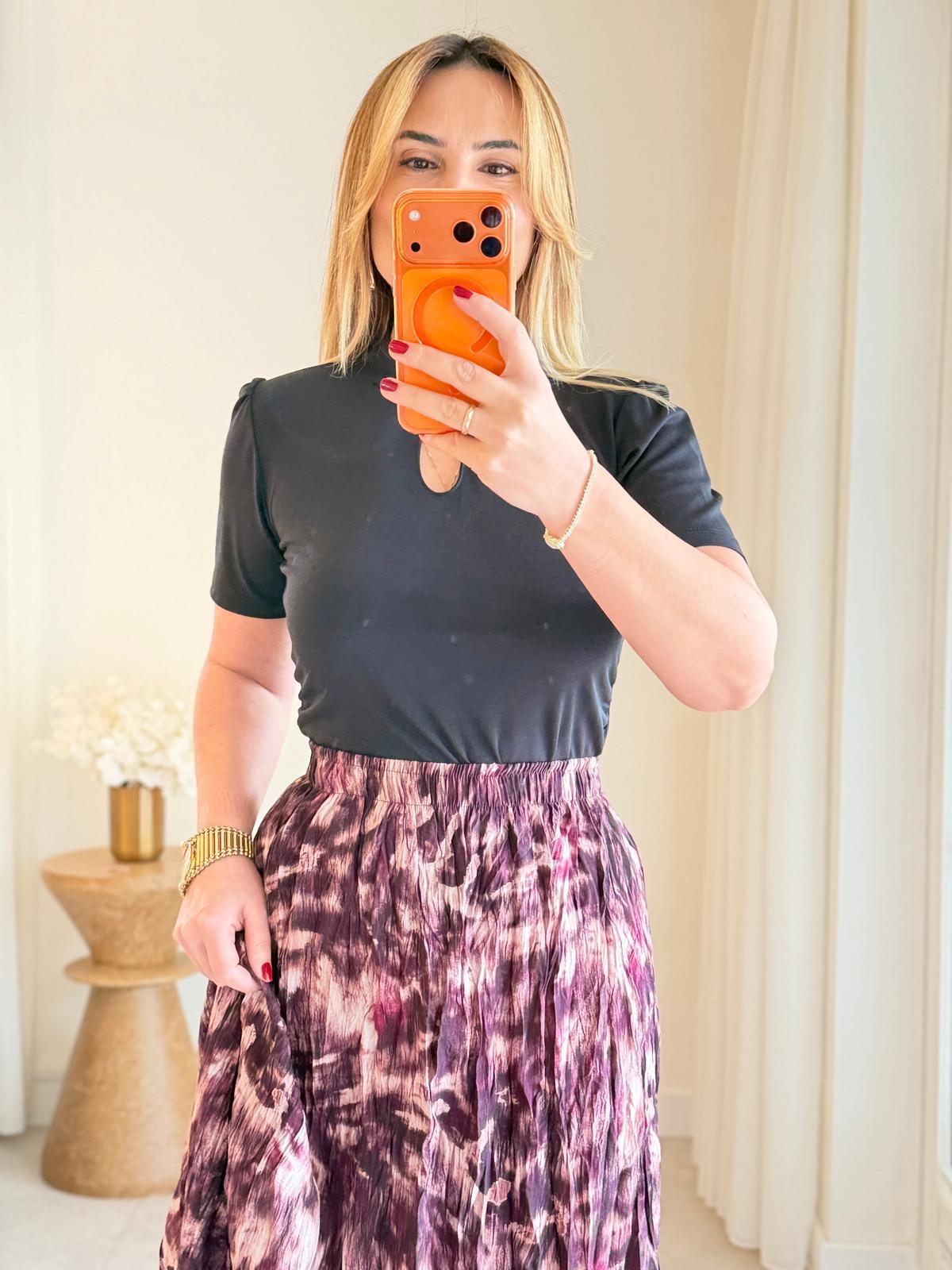 9005 Siyah Hakim Yaka Bluz