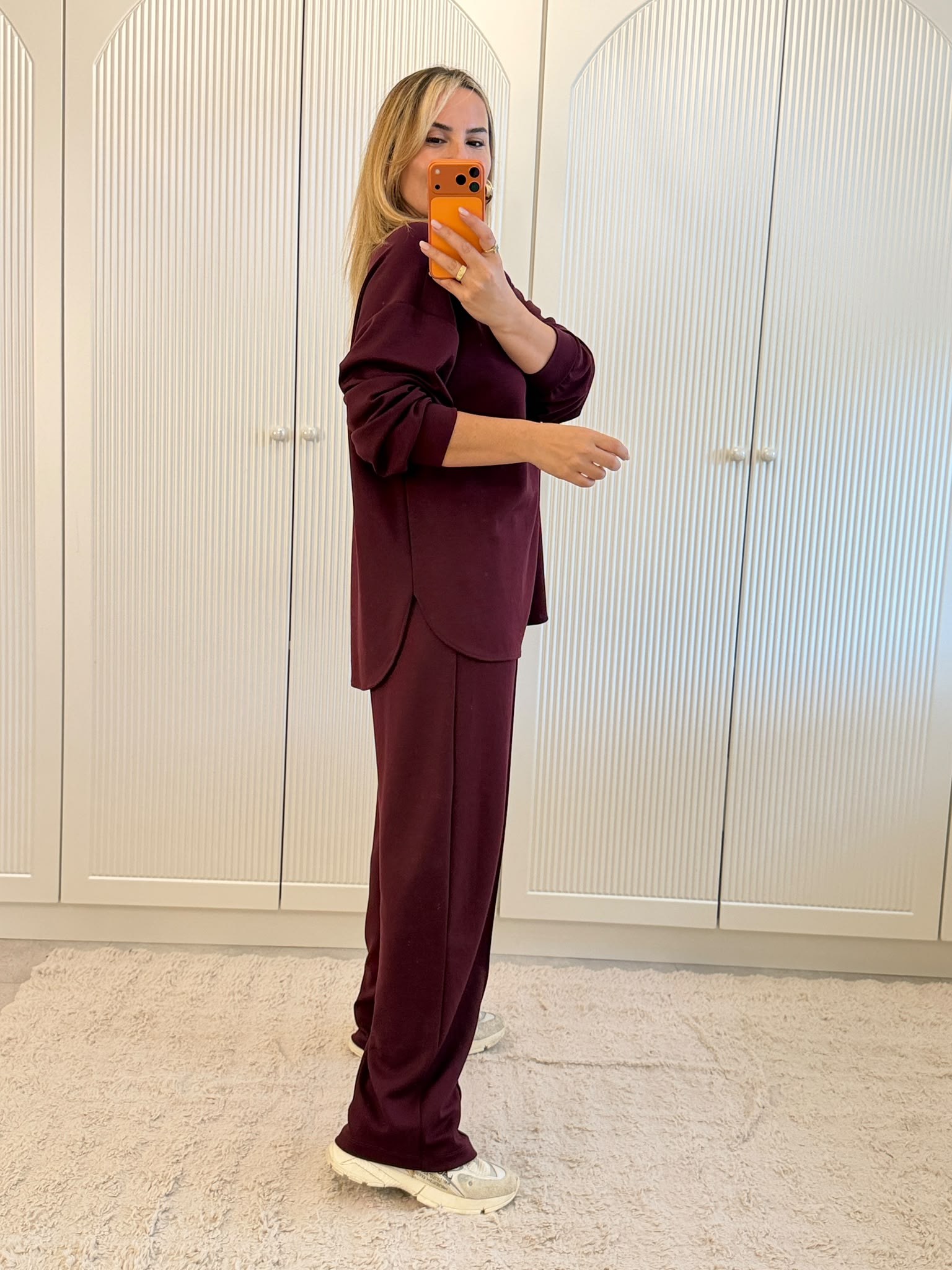9844 Bordo Modal Eşofman Takım