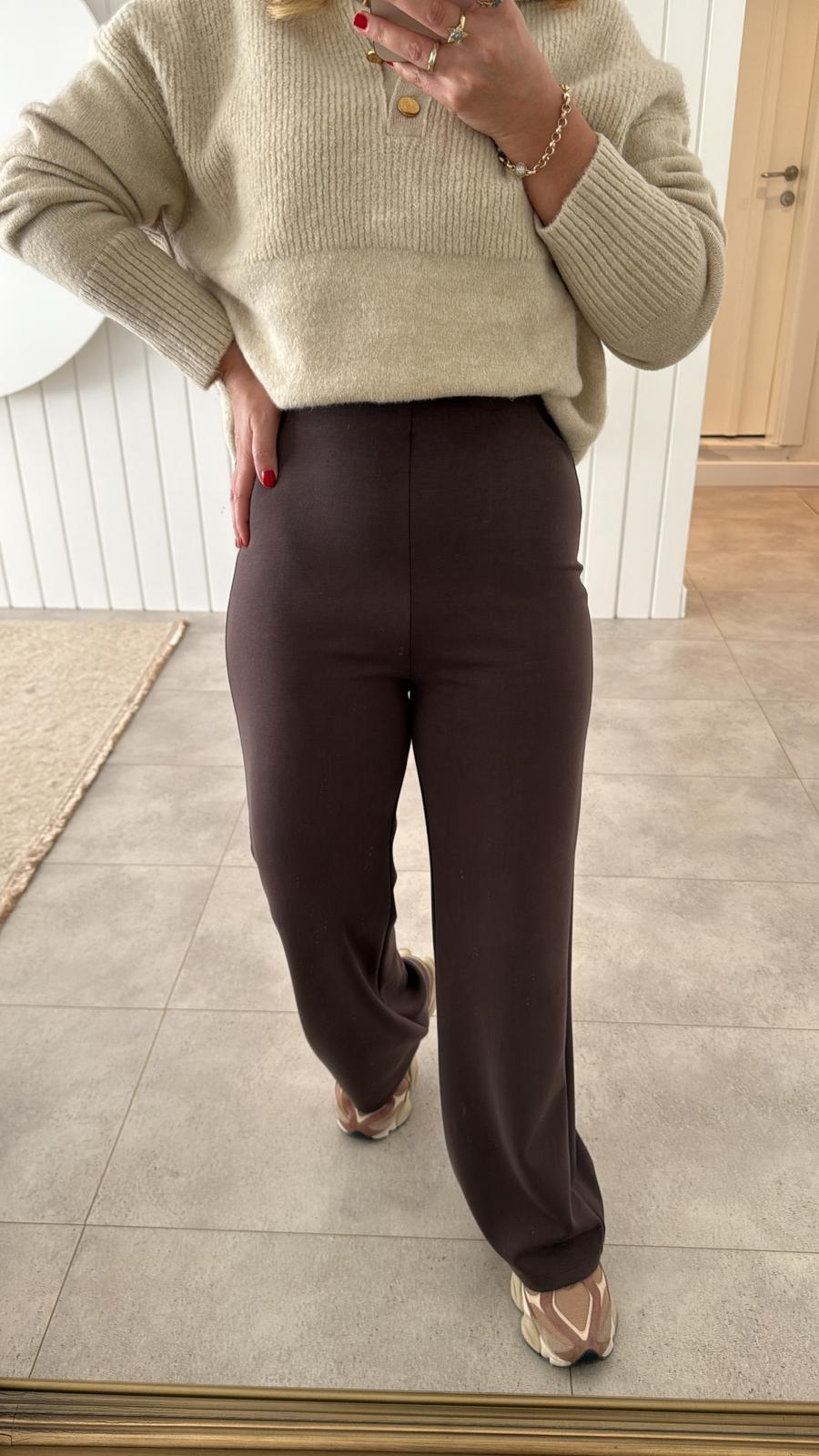 8828 Orj Marka Kahve Premium Modal Pantolon