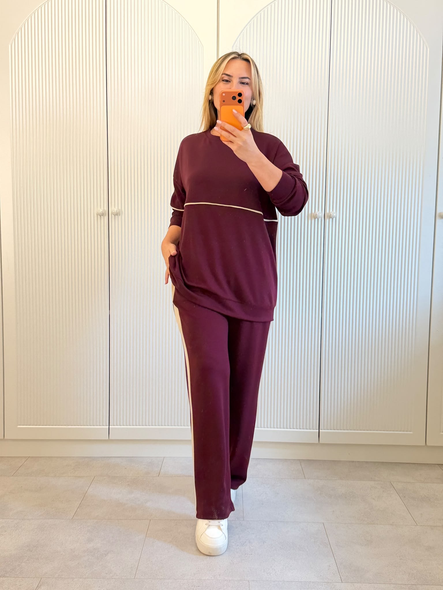 9782 Bordo Biye Detay Takım