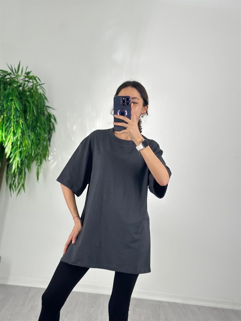 3292 Füme Oversize Tshirt