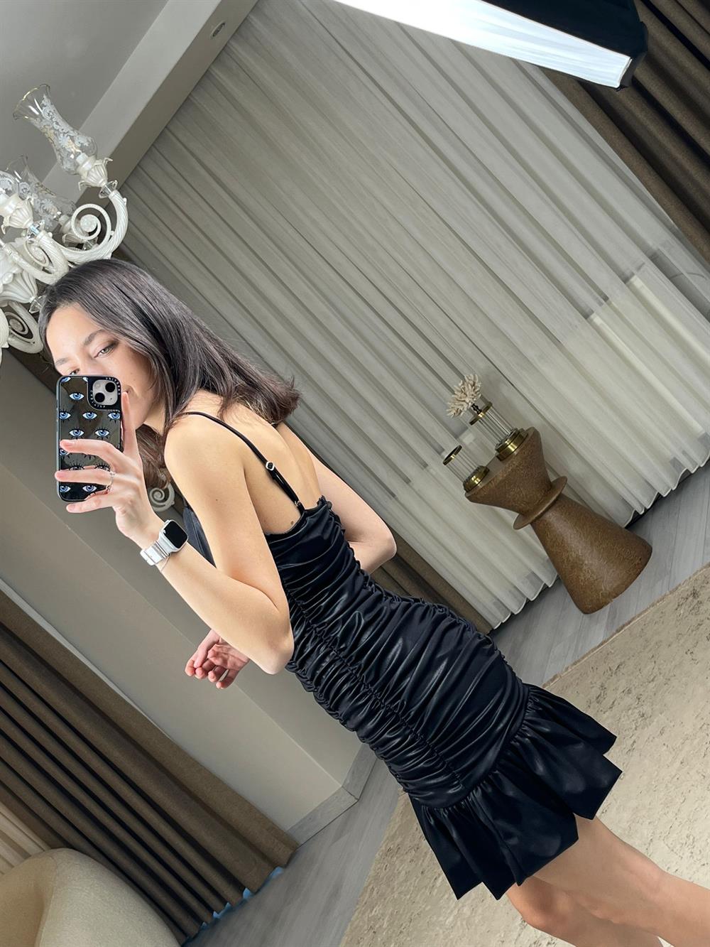 3264 Siyah Drapeli Elibse