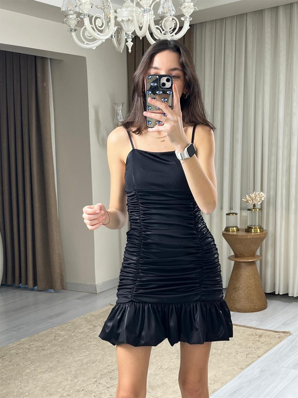 3264 Siyah Drapeli Elibse