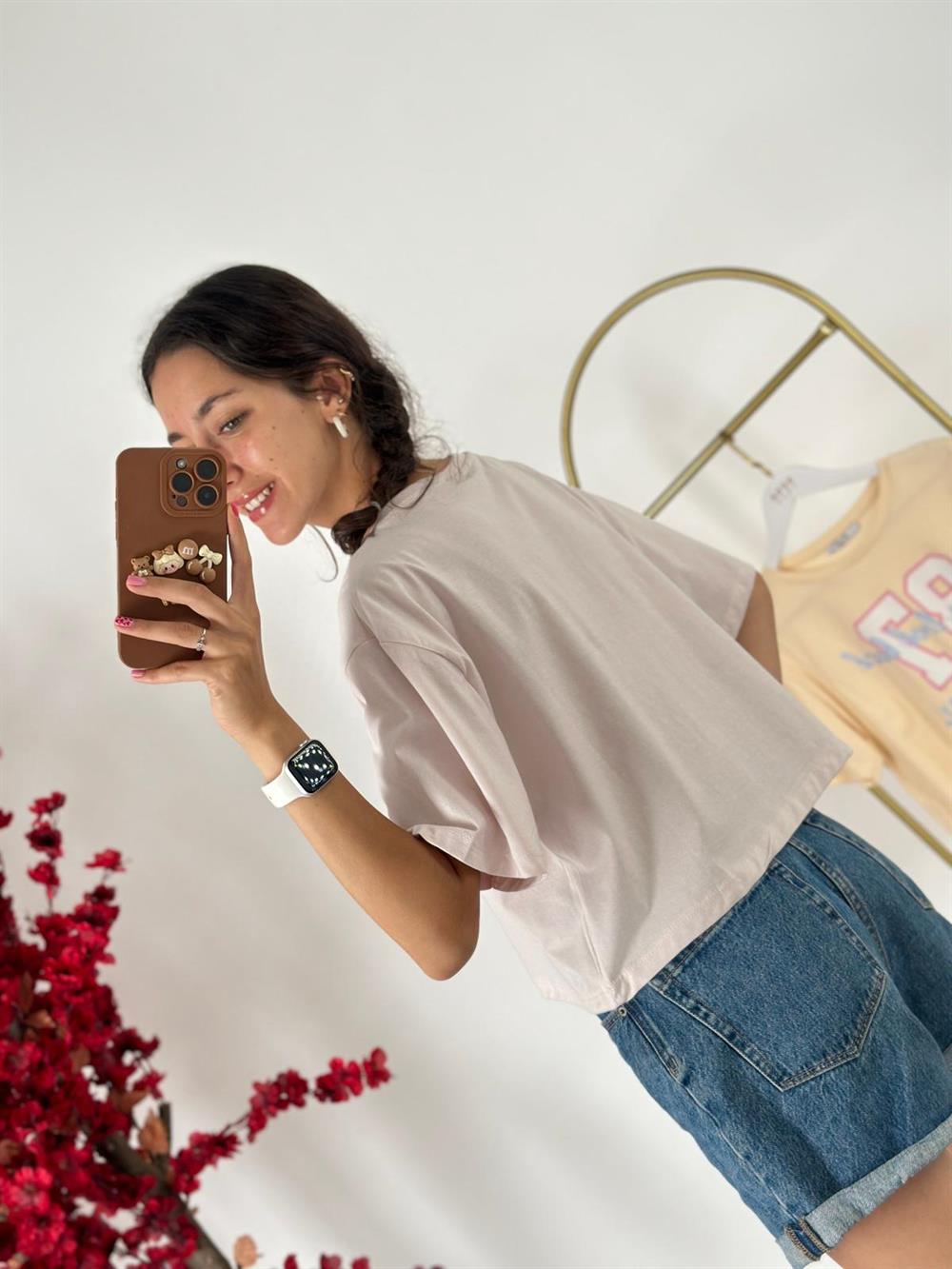 3346 Soft Pembe Tshirt